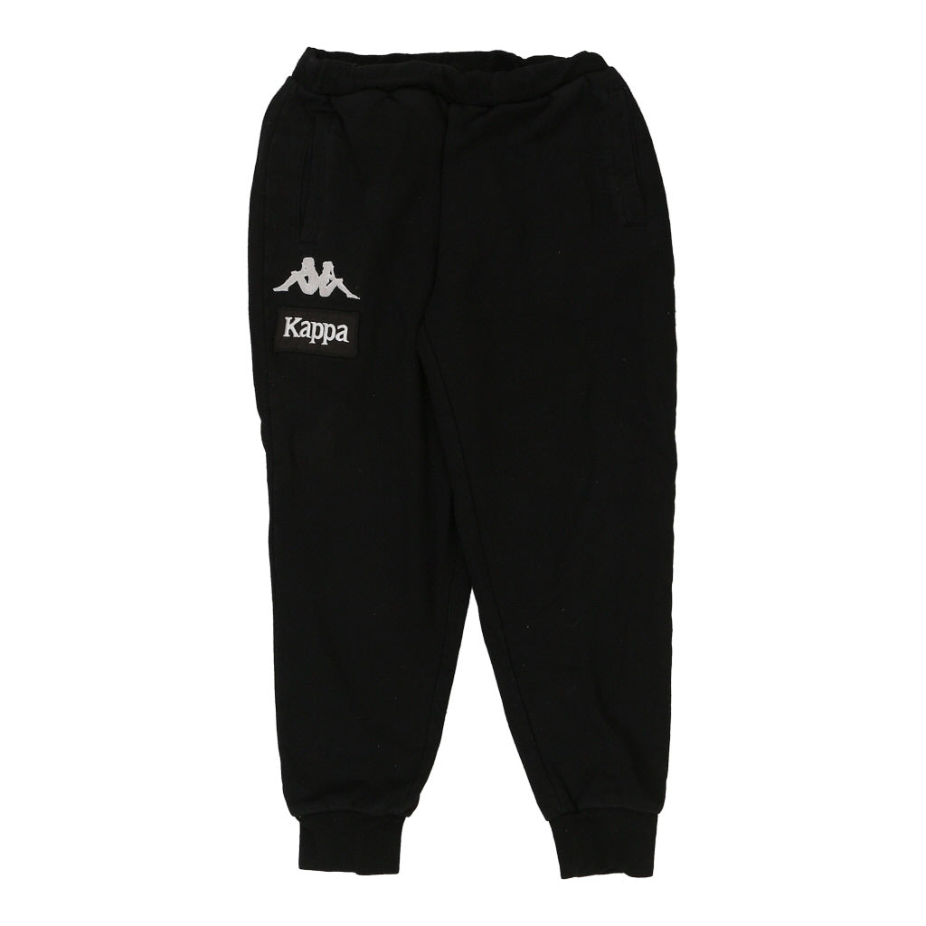 Kappa Joggers - Small Black Cotton Blend Refurbished - Thrifted (note: this is a term often used to describe second- refurbished available on Cerqular