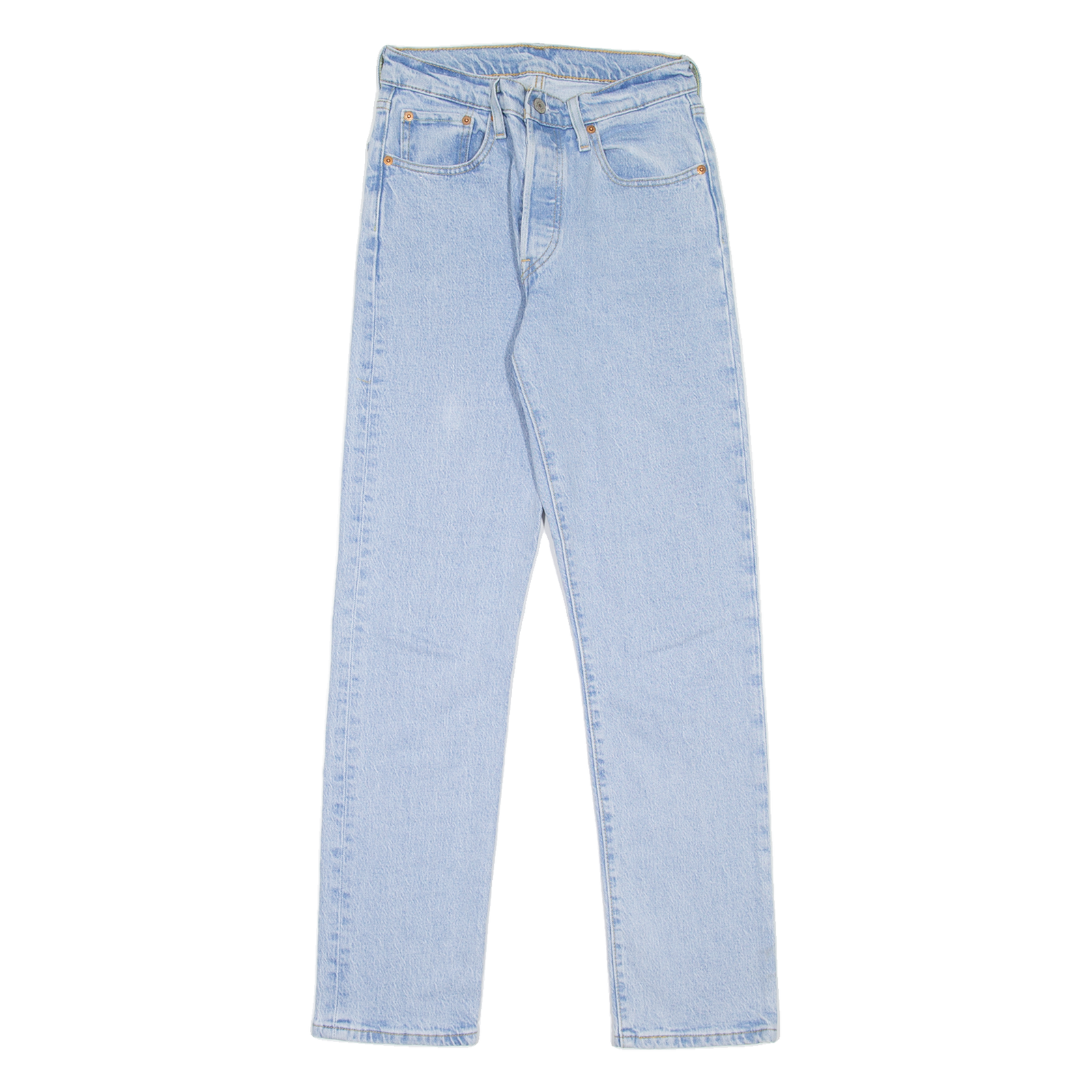 LEVI'S 501 Jeans Womens Blue Regular Straight W24 L29 Refurbished - N/A refurbished available on Cerqular