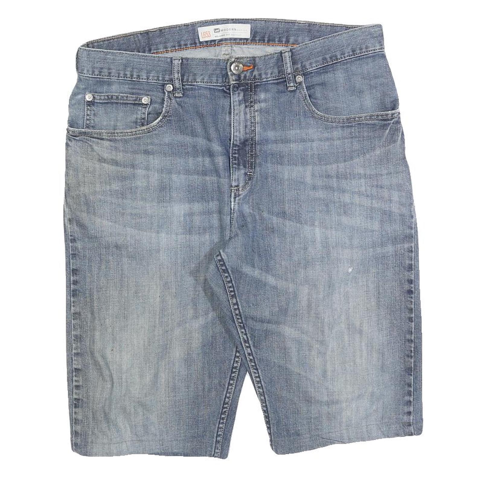 LEE Mens Denim Blue Casual Shorts L W36 Modern Fit Classic Style Refurbished - N/A refurbished available on Cerqular