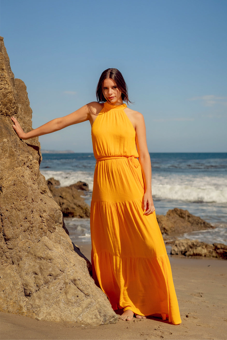 Gia Maxi Dress In Mango | Size: XS Refurbished - N/A (Paneros is not a known clothing brand. It is possible refurbished available on Cerqular