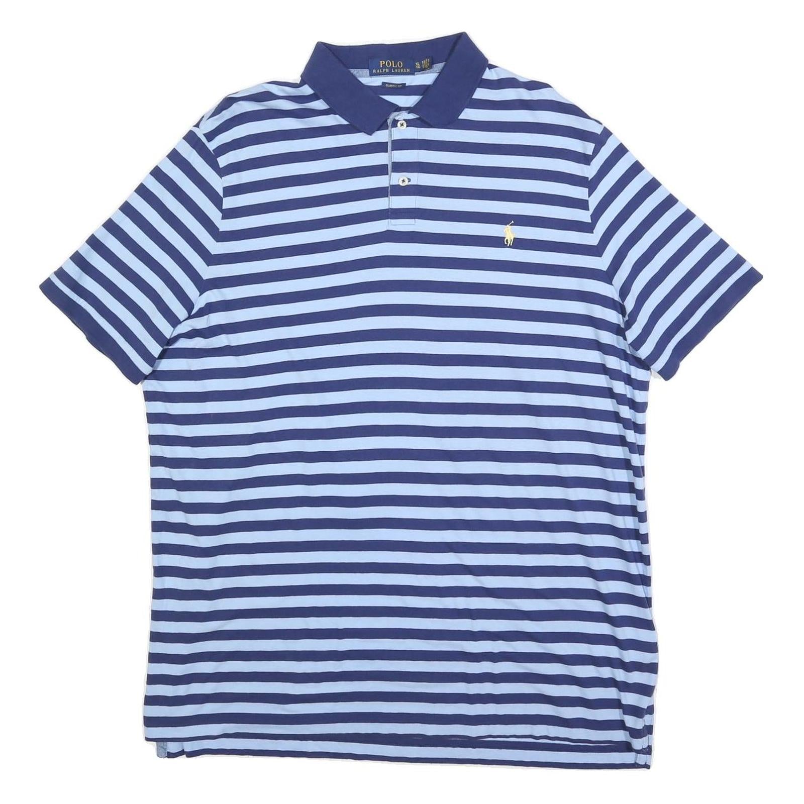 Buy POLO RALPH LAUREN Mens Blue & Navy Striped 2XL Short Sleeve Polo Shirt Classic Refurbished - $40.29 POLO RALPH LAUREN Mens Blue & Navy Striped 2XL Short Sleeve Polo Shirt Classic Refurbished - N/A refurbished available on Cerqular