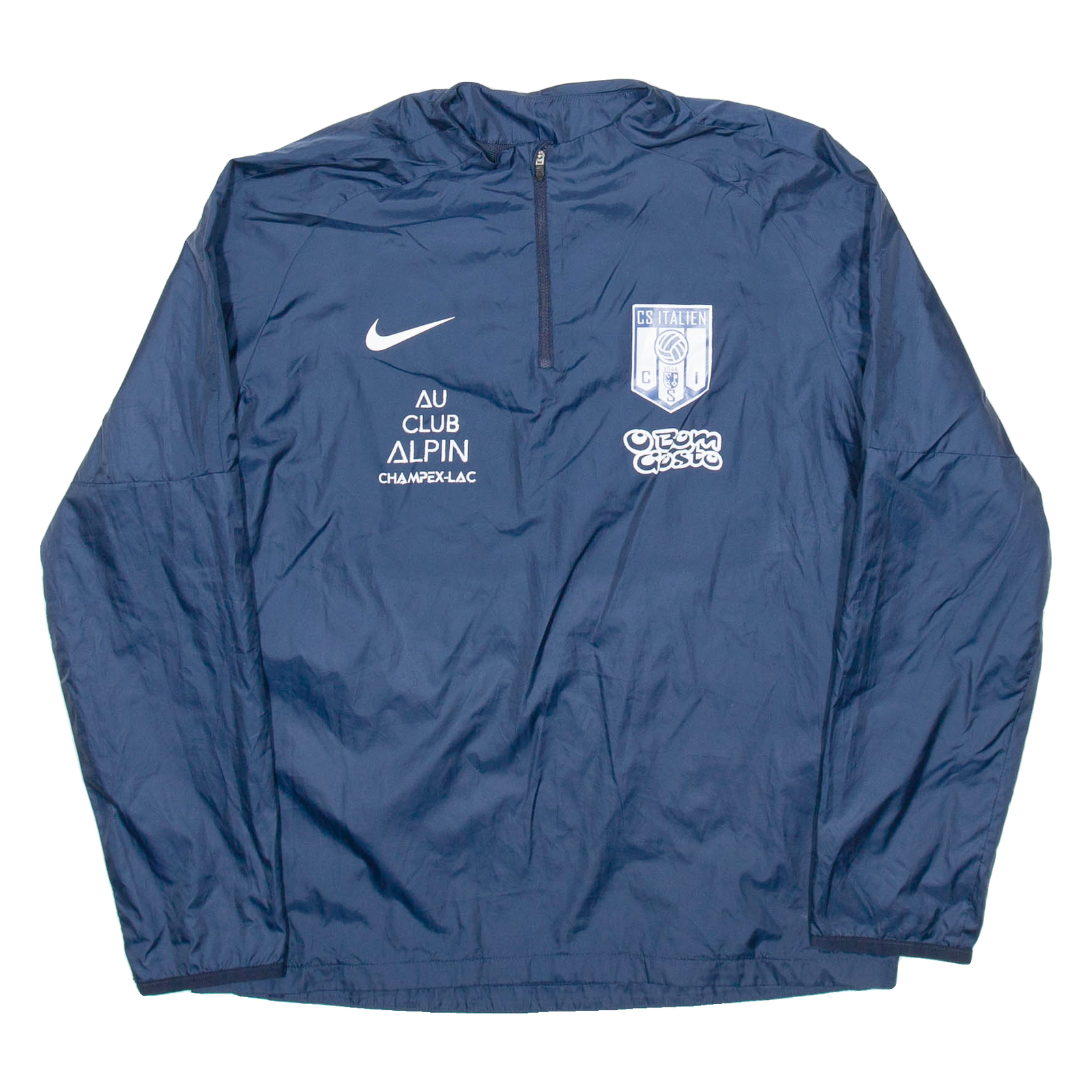 NIKE CS Italien Mesh Lined Mens Pullover Jacket Blue XL Refurbished - N/A refurbished available on Cerqular