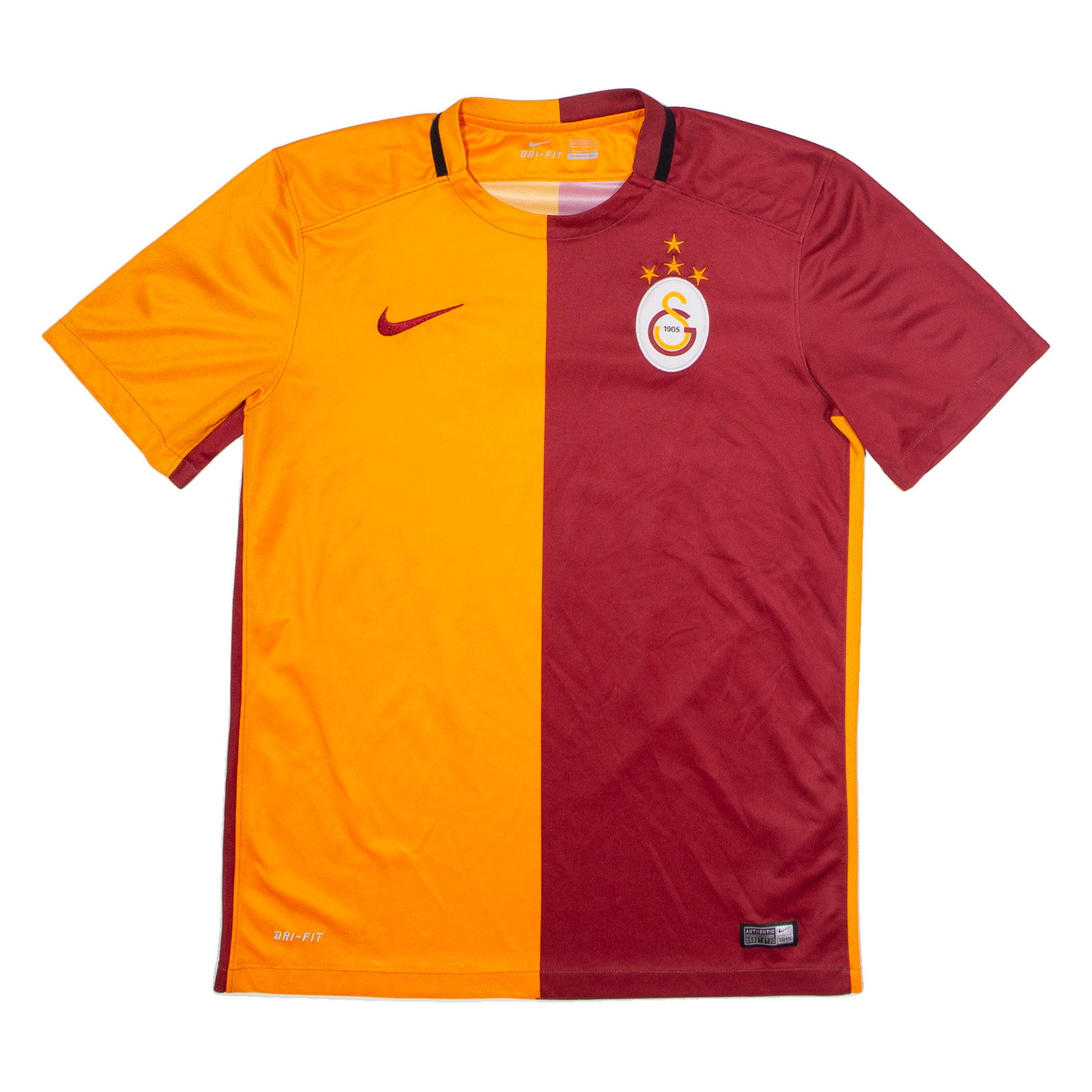 NIKE 2015/16 SK Galatasaray Mens Football Shirt Jersey Maroon Crew Neck M Refurbished - N/A refurbished available on Cerqular