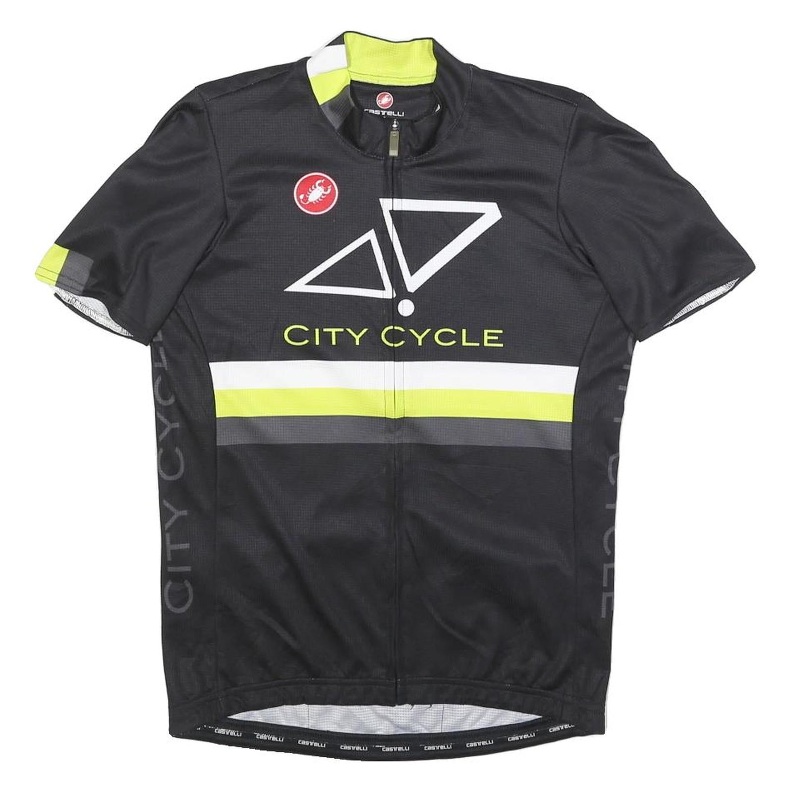Buy CASTELLI Mens Black & Yellow City Cycle T-Shirt L Short Sleeve Crew Neck Cycling Refurbished - $12.99 CASTELLI Mens Black & Yellow City Cycle T-Shirt L Short Sleeve Crew Neck Cycling Refurbished - N/A refurbished available on Cerqular