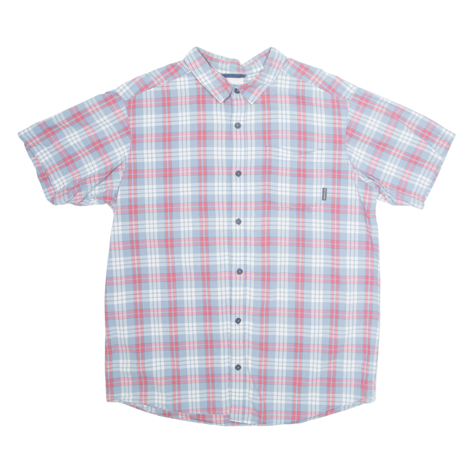 COLUMBIA Mens Shirt Blue Check XL Refurbished - N/A refurbished available on Cerqular