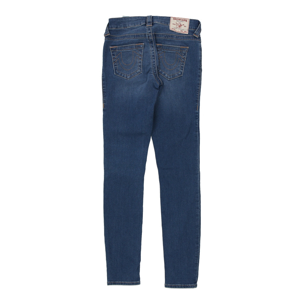Buy True Religion Skinny Jeans - 26W UK 4 Blue Cotton Refurbished - $23.30 True Religion Skinny Jeans - 26W UK 4 Blue Cotton Refurbished - Thrifted (note: this is a term often used to describe second- refurbished available on Cerqular