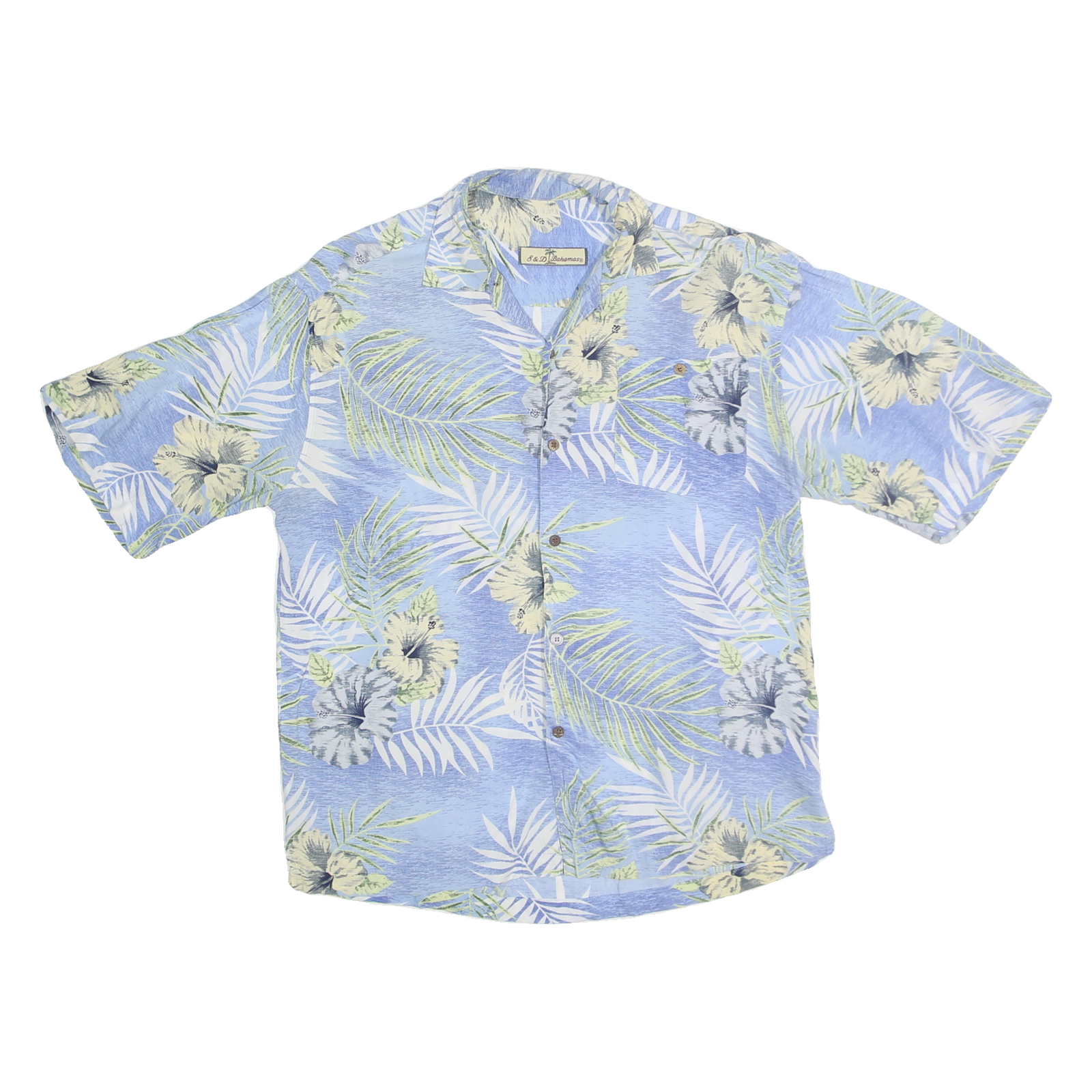 Buy S&D BAHAMAS Mens Blue & Green Floral Cotton Blend Hawaiian Shirt M Casual Summer Refurbished - $19.49 S&D BAHAMAS Mens Blue & Green Floral Cotton Blend Hawaiian Shirt M Casual Summer Refurbished - N/A refurbished available on Cerqular