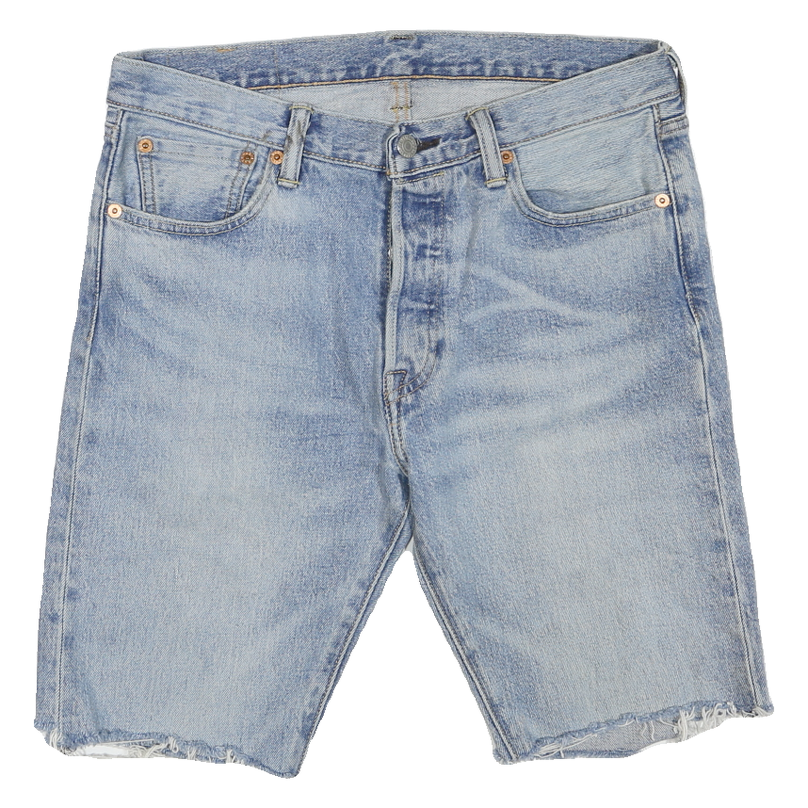 LEVI'S Mens Denim Blue Cut-Off Shorts S W30 Classic Fit Casual Style Refurbished - N/A refurbished available on Cerqular