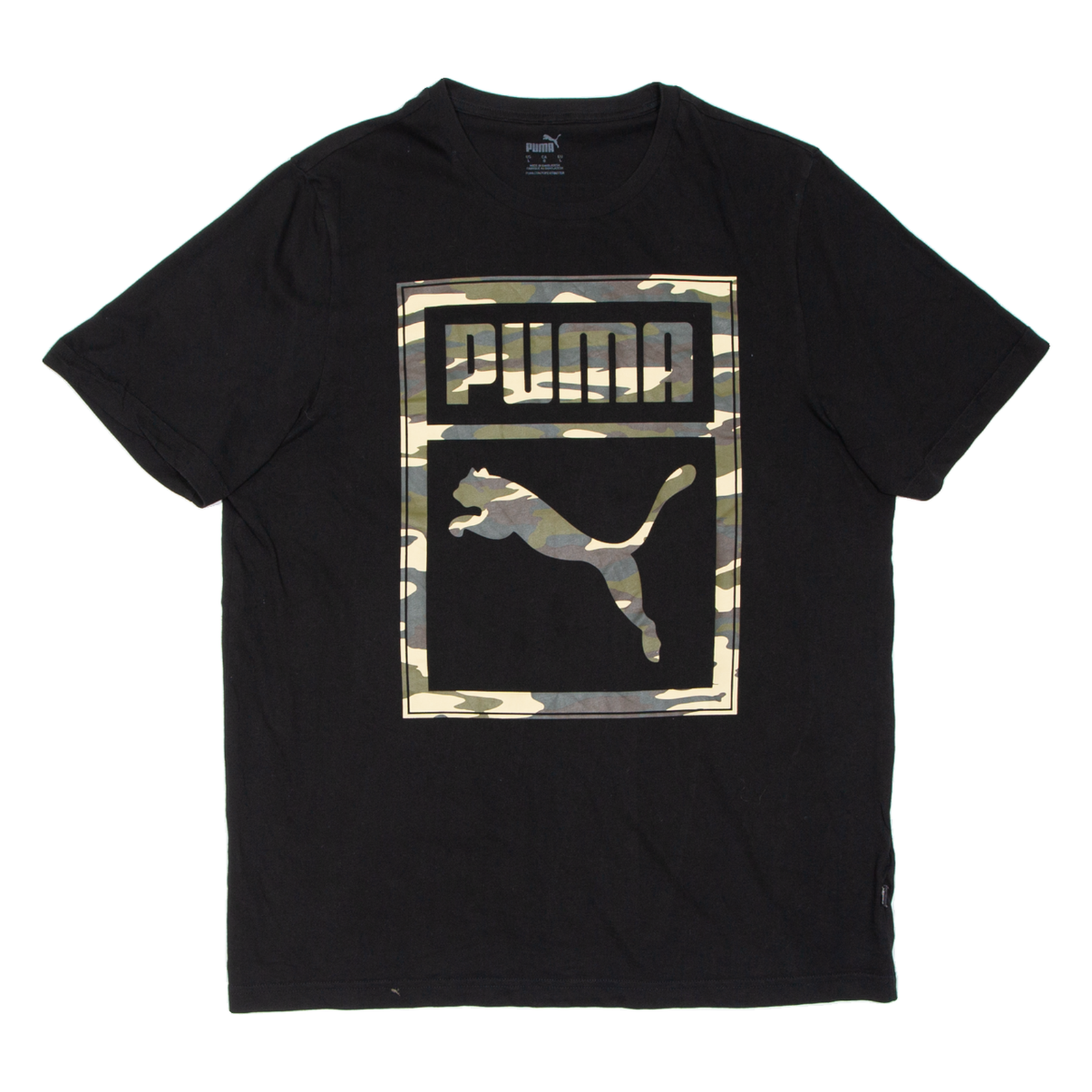 PUMA Mens T-Shirt Black L Refurbished - N/A refurbished available on Cerqular