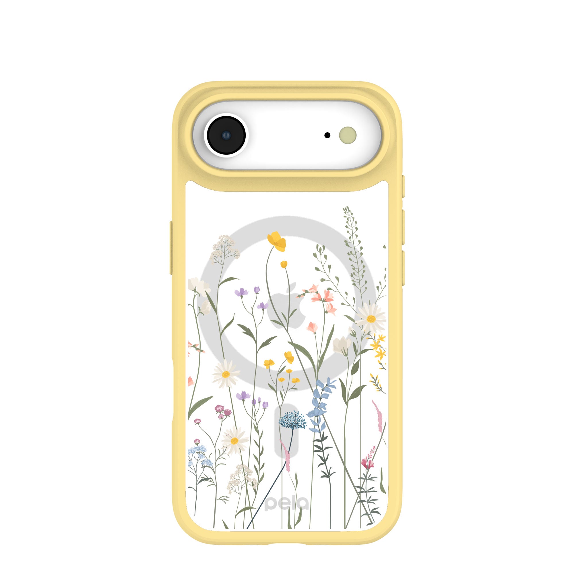Clear Wanderflora iPhone Air Case With Sunbeam Ridge (MagSafe included) Refurbished - Pela Case refurbished available on Cerqular