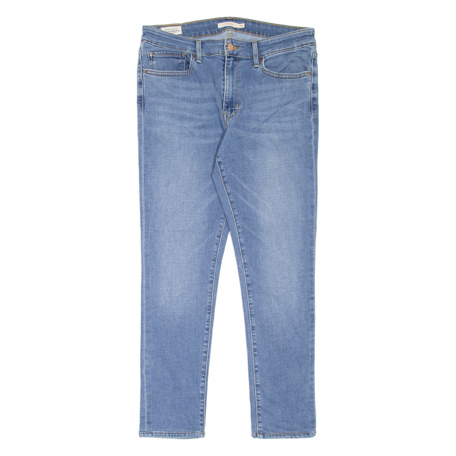 LEVI'S 711 BIG E Womens Jeans Blue Slim Skinny Stone Wash W30 L27 Refurbished - N/A refurbished available on Cerqular