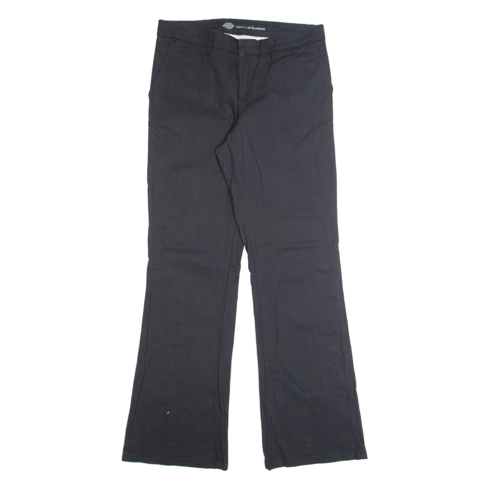 DICKIES Womens Trousers Black Regular Bootcut W32 L32 Refurbished - N/A refurbished available on Cerqular