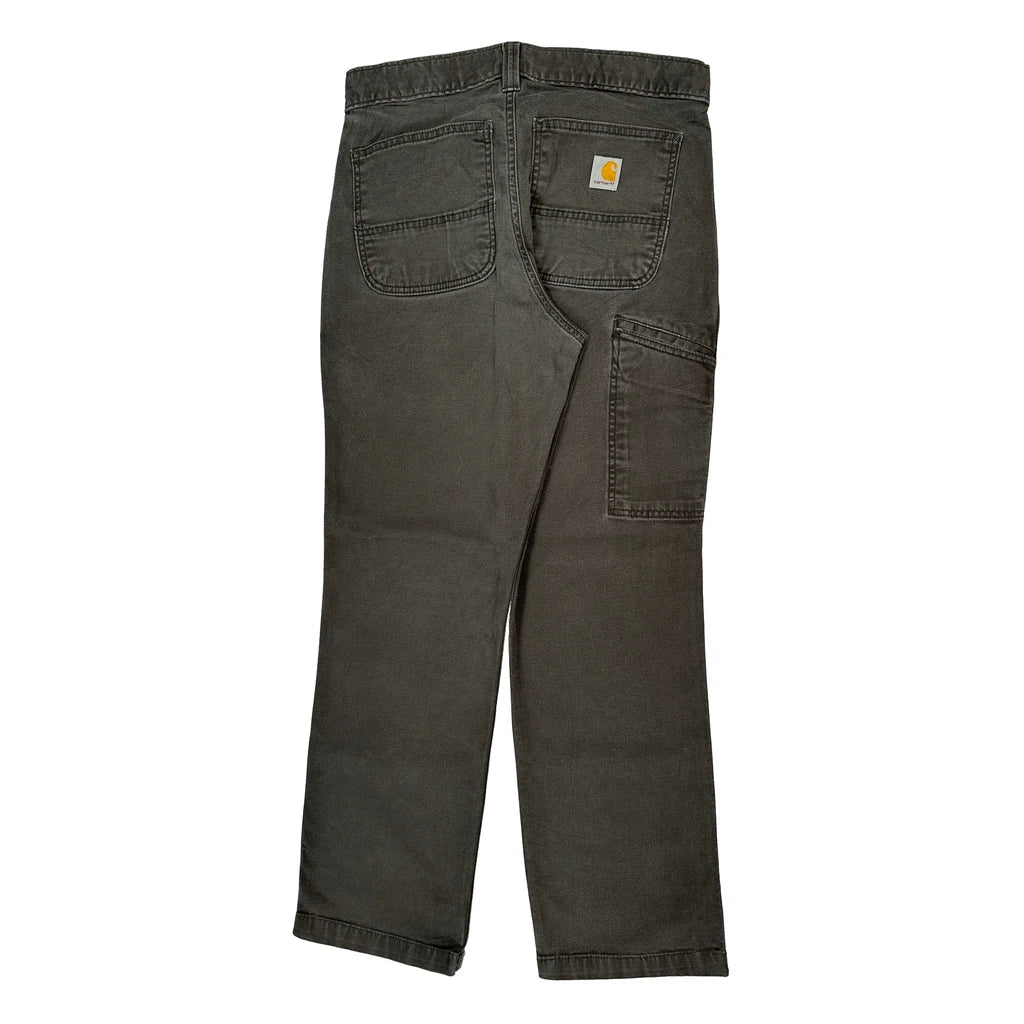 Buy Carhartt Carpenter Trousers - 31W 30L Grey Cotton Refurbished - $73.69 Carhartt Carpenter Trousers - 31W 30L Grey Cotton Refurbished - Thrifted (note: this is a term often used to describe second- refurbished available on Cerqular