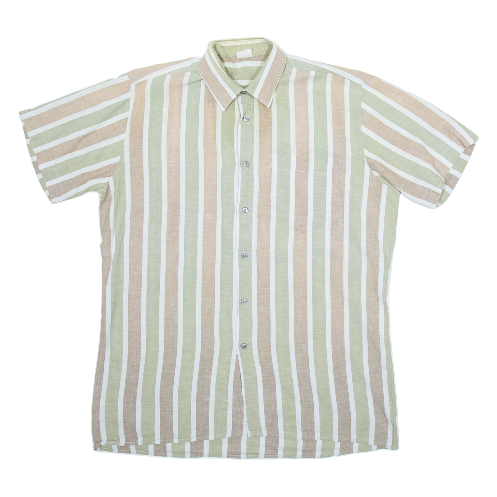 Mens Shirt Green Striped M Refurbished - N/A refurbished available on Cerqular