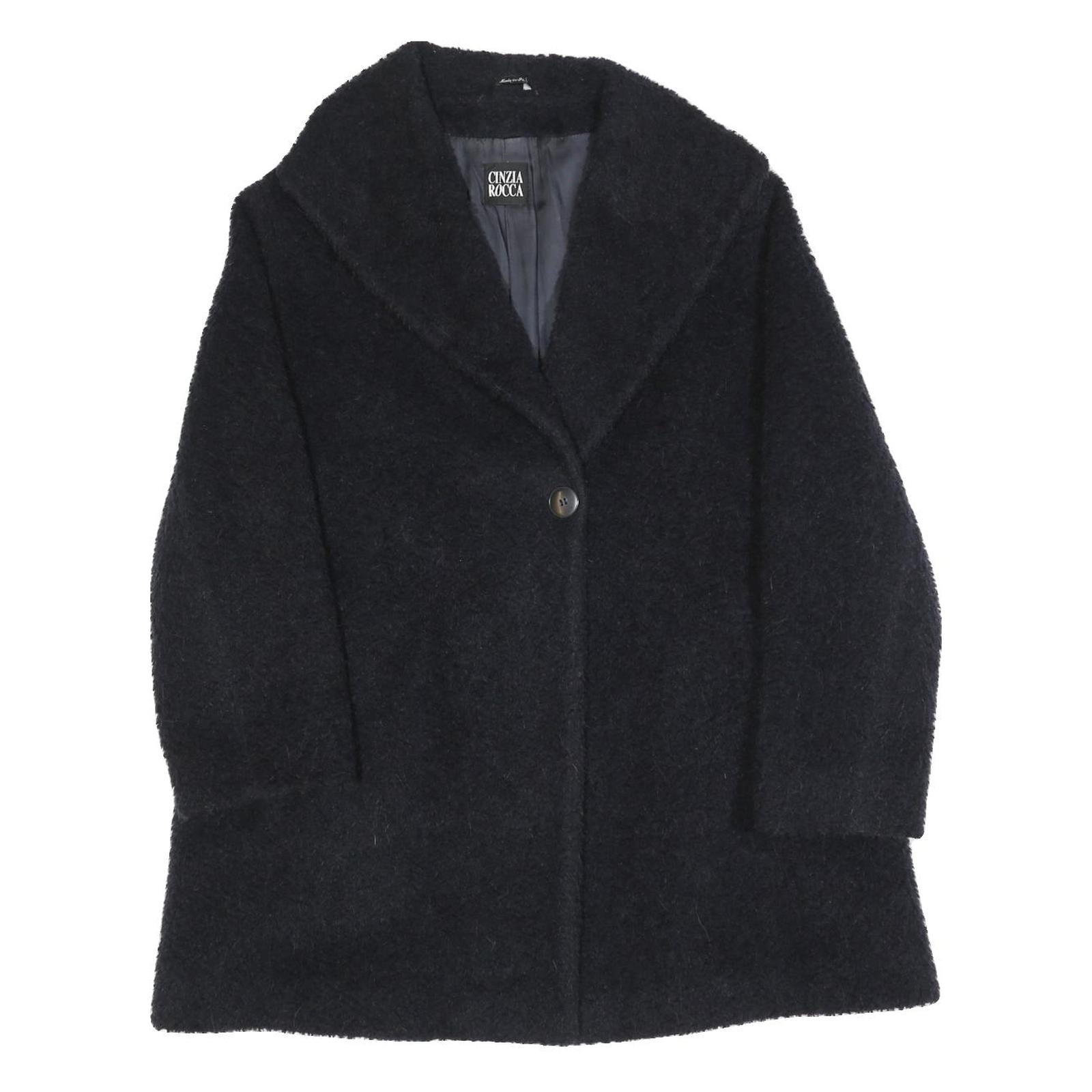 Buy CINZIA ROCCA Womens Black Jacket M Polyester Blend Button Closure Cozy Chic Refurbished - $110.49 CINZIA ROCCA Womens Black Jacket M Polyester Blend Button Closure Cozy Chic Refurbished - N/A refurbished available on Cerqular
