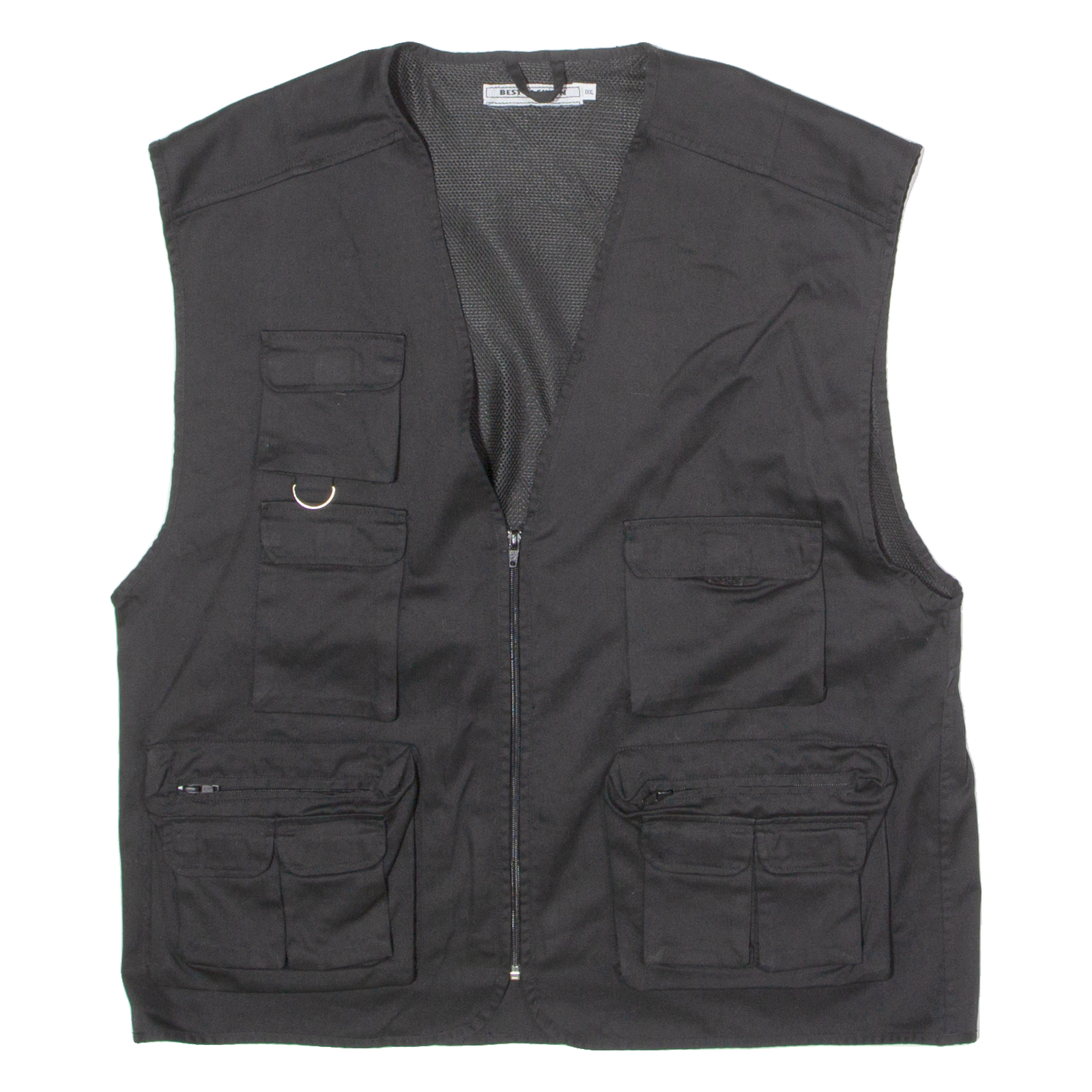 BEST FASHION Utility Mens Gilet Black Twill 90s 2XL Refurbished - N/A refurbished available on Cerqular