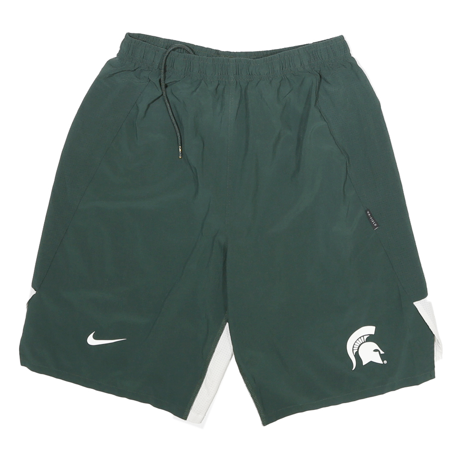 Buy NIKE Mens Shorts Green & White Sports Casual S W24 Spartan Logo Polyester Blend Refurbished - $25.99 NIKE Mens Shorts Green & White Sports Casual S W24 Spartan Logo Polyester Blend Refurbished - N/A refurbished available on Cerqular
