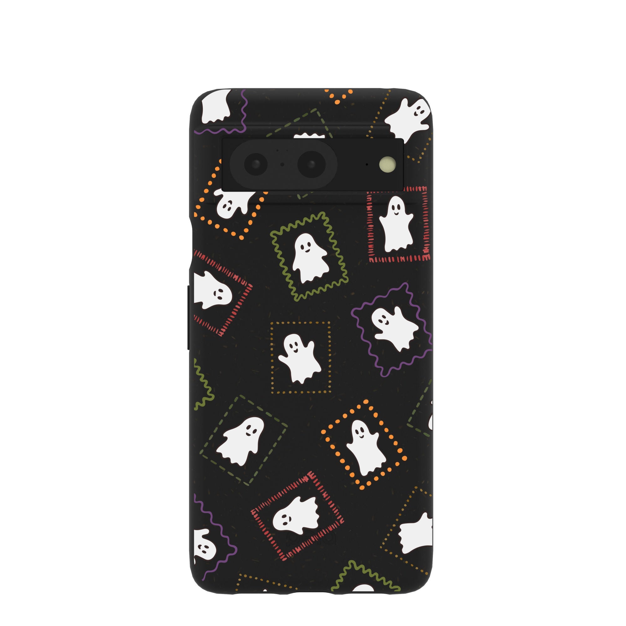 Black Ghost Stamps Google Pixel 8 Case Refurbished - Pela Case refurbished available on Cerqular