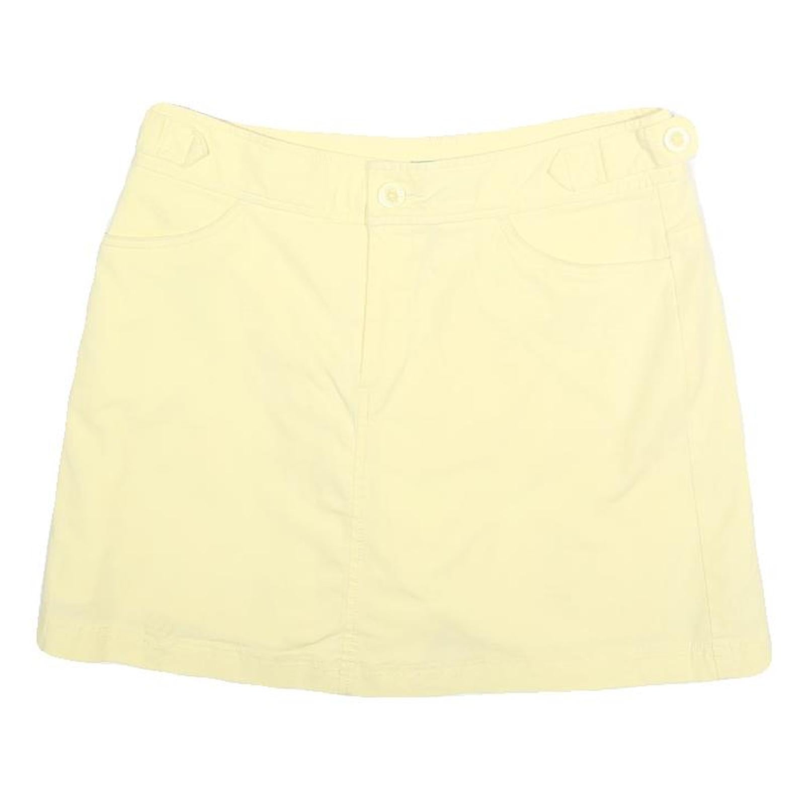 DOCKERS Womens Yellow Cotton Blend Mini Skirt UK 6 Casual Comfortable Style Refurbished - N/A refurbished available on Cerqular