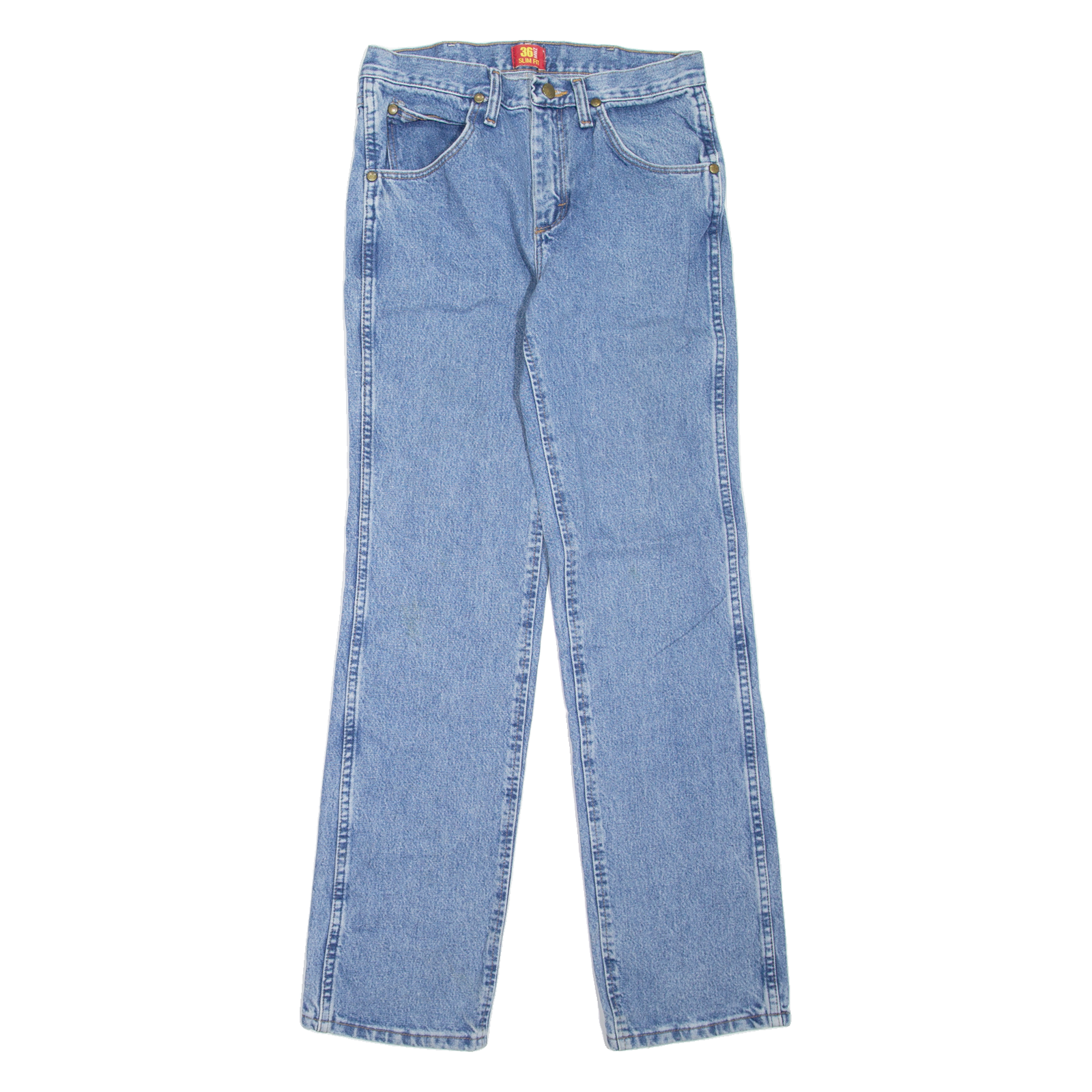 WRANGLER 36MWZ Mens Jeans Blue Slim Straight W29 L32 Refurbished - N/A refurbished available on Cerqular