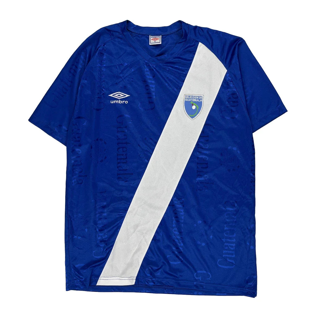 Buy Guatemala National Team 2011 Away Shirt Umbro Football Football Shirt - XL Blue Polyester Refurbished - $71.01 Guatemala National Team 2011 Away Shirt Umbro Football Football Shirt - XL Blue Polyester Refurbished - Thrifted (note: this is a term often used to describe second- refurbished available on Cerqular