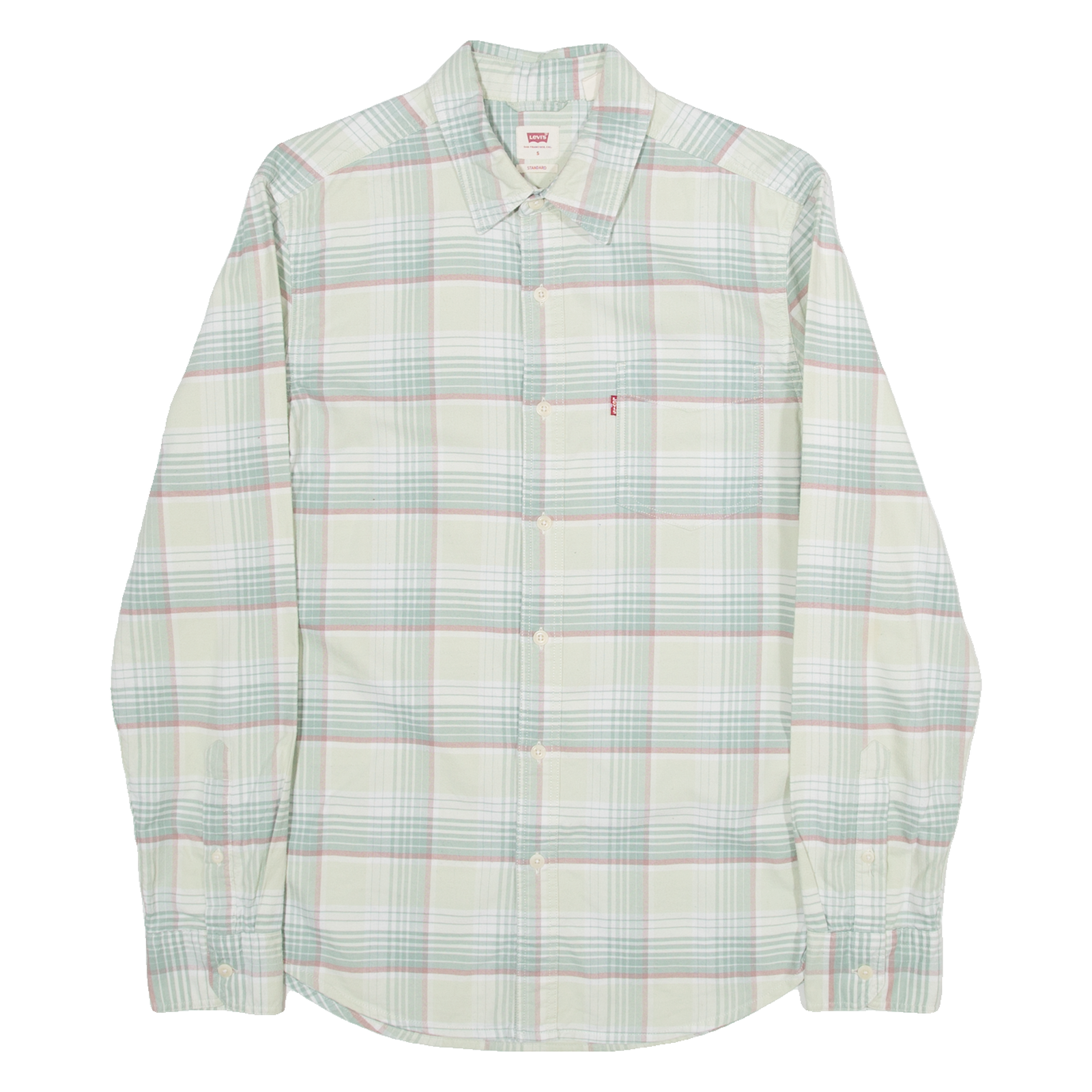 Buy LEVI'S Standard Mens Shirt Green Check Long Sleeve S Refurbished - $28.59 LEVI'S Standard Mens Shirt Green Check Long Sleeve S Refurbished - N/A refurbished available on Cerqular