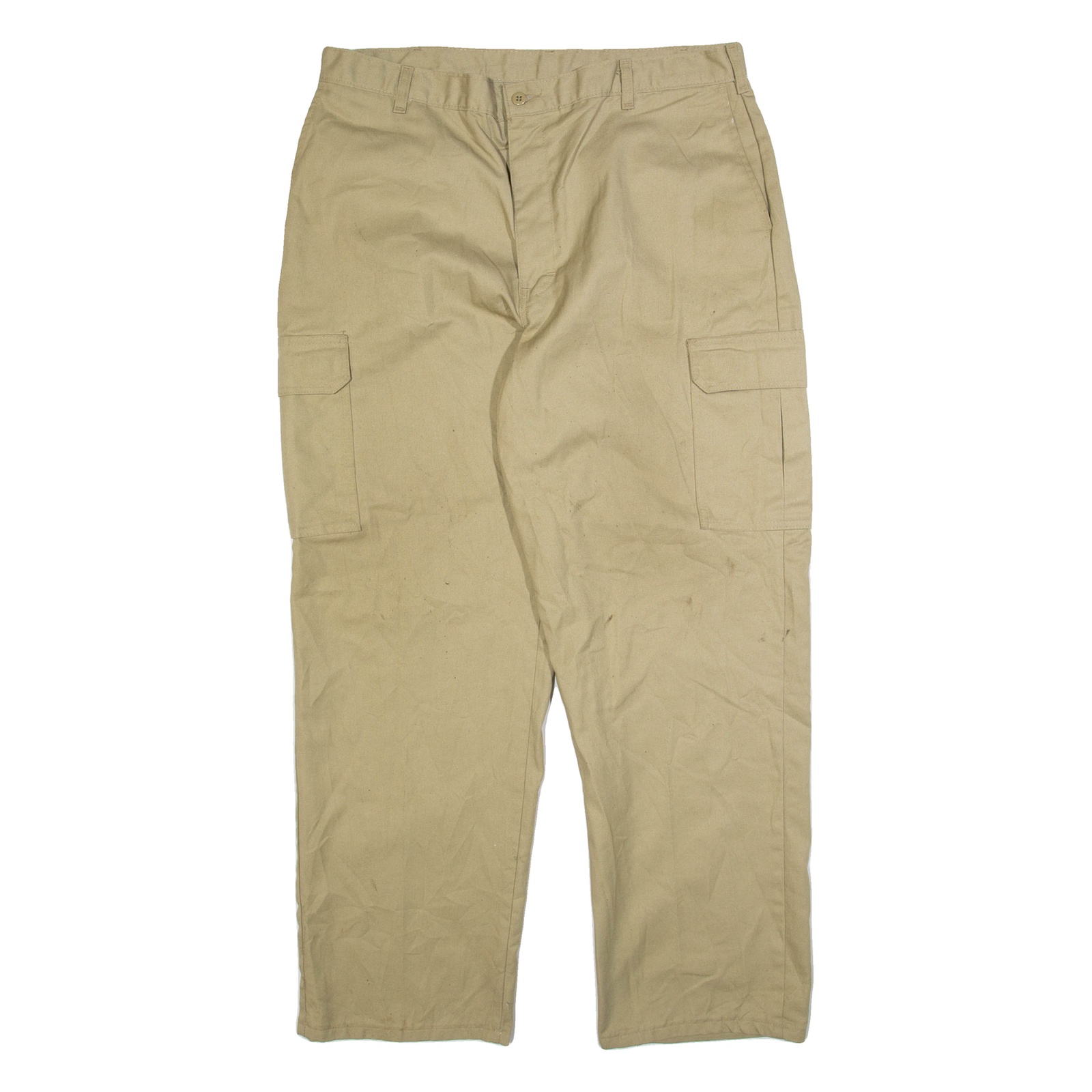 DICKIES Cargo Mens Trousers Beige Regular Straight W38 L32 Refurbished - N/A refurbished available on Cerqular