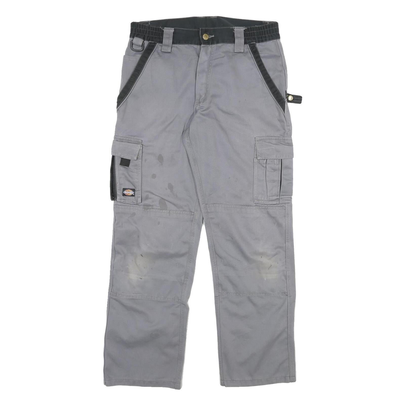 Buy DICKIES Mens Cotton Blend Grey & Black Workwear Regular Straight Trousers W32 Refurbished - $37.69 DICKIES Mens Cotton Blend Grey & Black Workwear Regular Straight Trousers W32 Refurbished - N/A refurbished available on Cerqular
