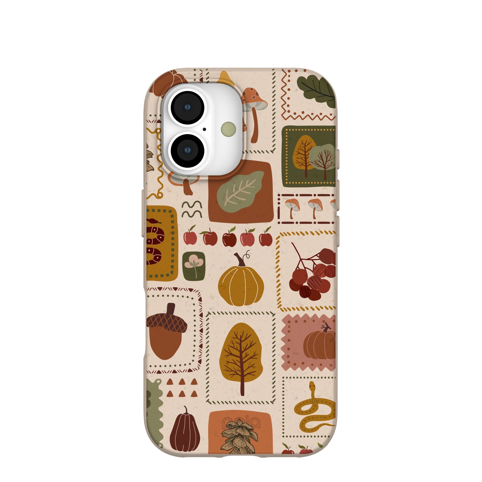 Seashell Autumn Patch iPhone 17 Case | MagSafe Compatibility: With MagSafe Refurbished - Pela Case refurbished available on Cerqular