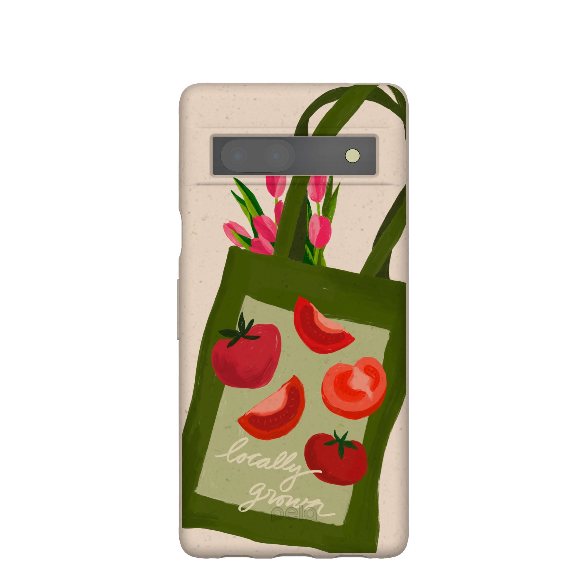 Seashell Market Tote Google Pixel 7a Case Refurbished - Pela Case refurbished available on Cerqular