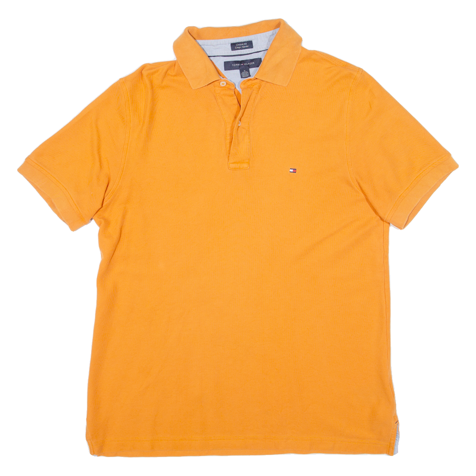 TOMMY HILFIGER Mens Polo Shirt Orange M Refurbished - N/A refurbished available on Cerqular