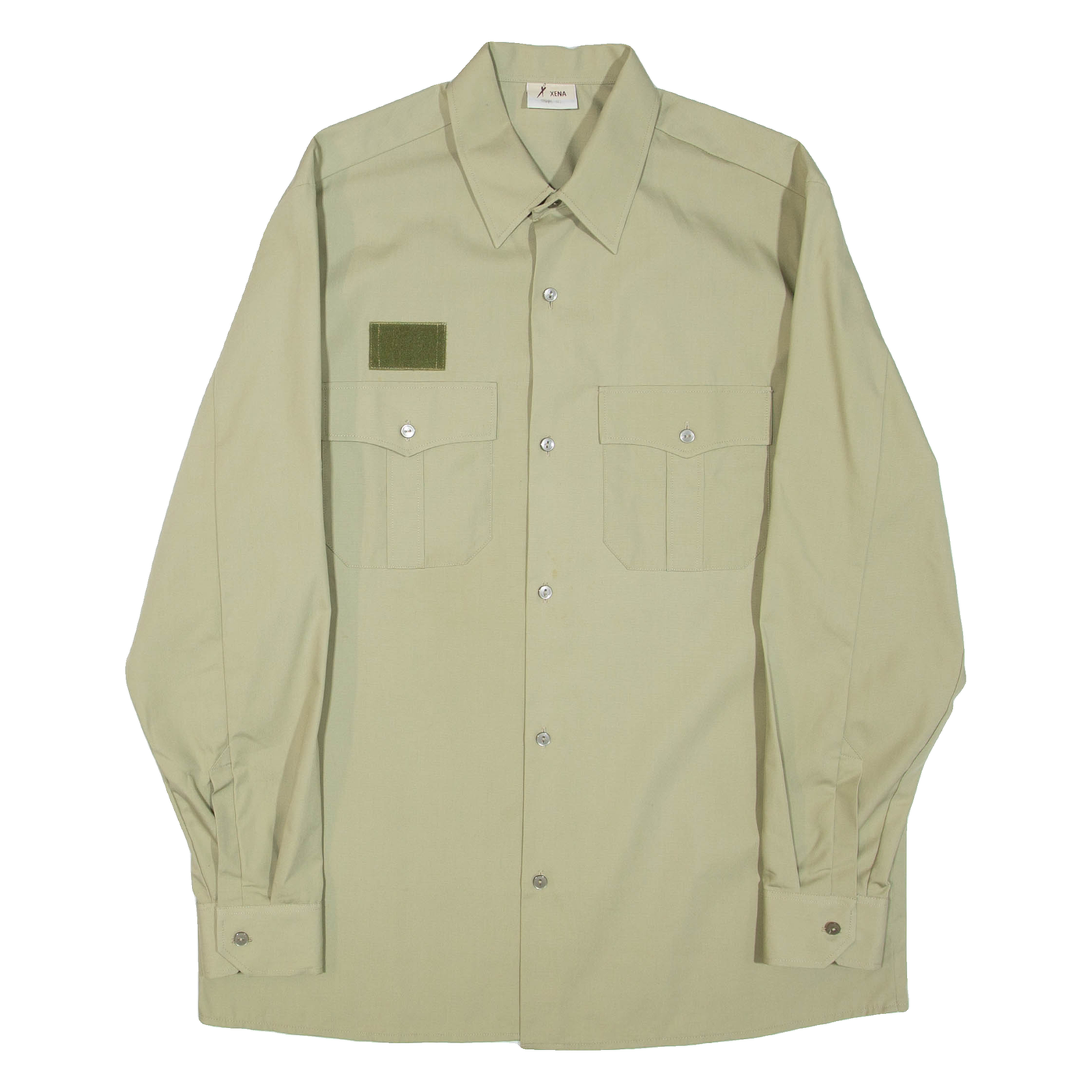 XENA Mens Worker Shirt Beige Long Sleeve L Refurbished - N/A refurbished available on Cerqular