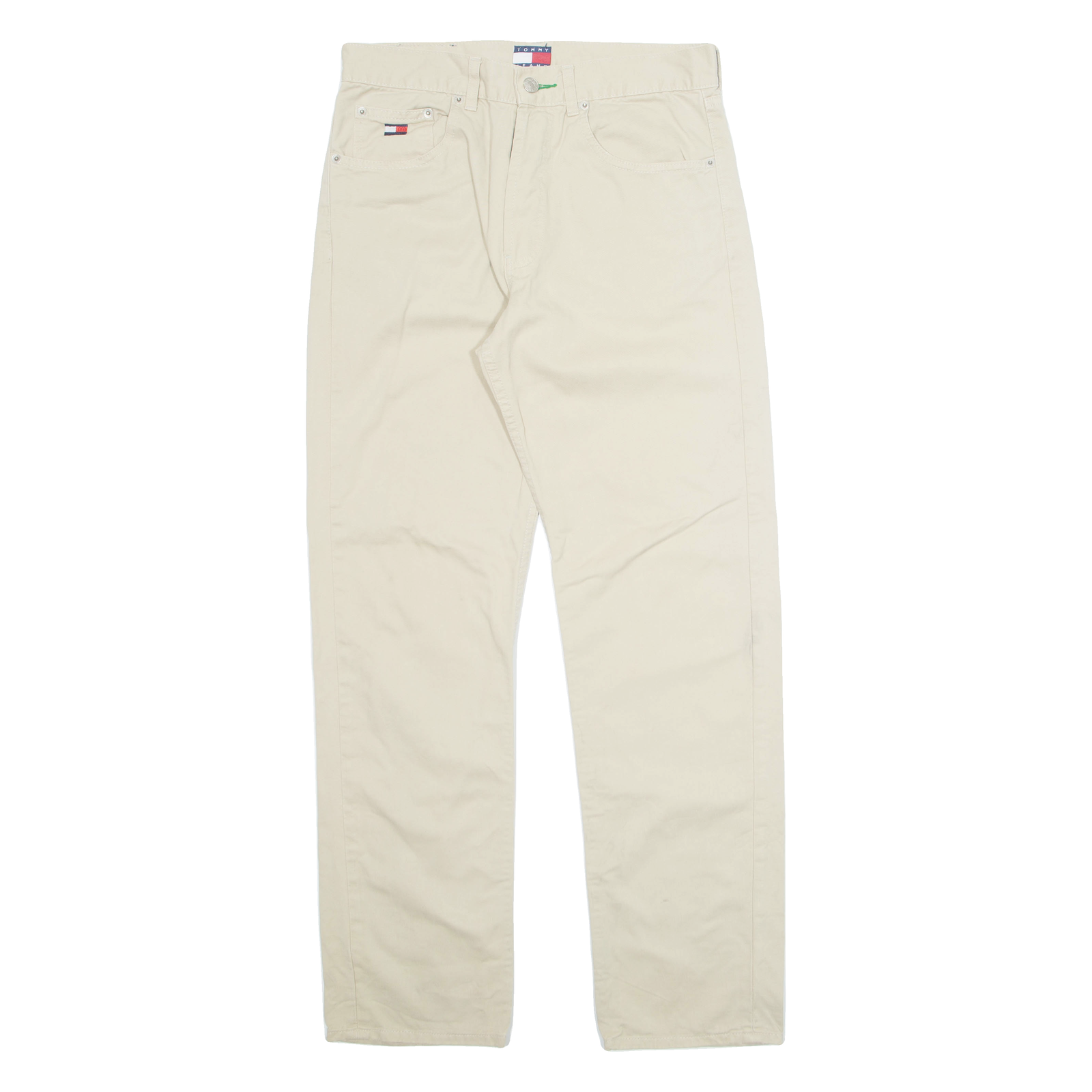 TOMMY HILFIGER Mens Trousers Beige Regular Straight W31 L31 Refurbished - N/A refurbished available on Cerqular
