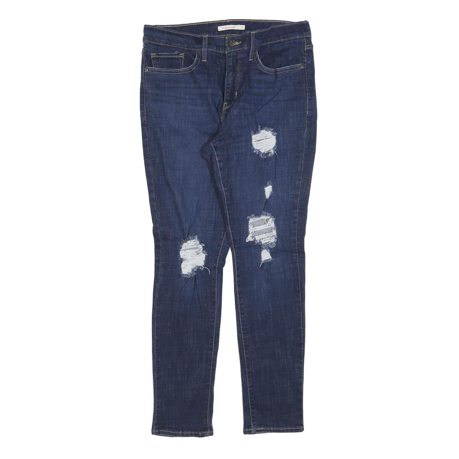 LEVI'S 311 Womens Jeans Blue Slim Skinny Denim W31 L30 Distressed Refurbished - N/A refurbished available on Cerqular