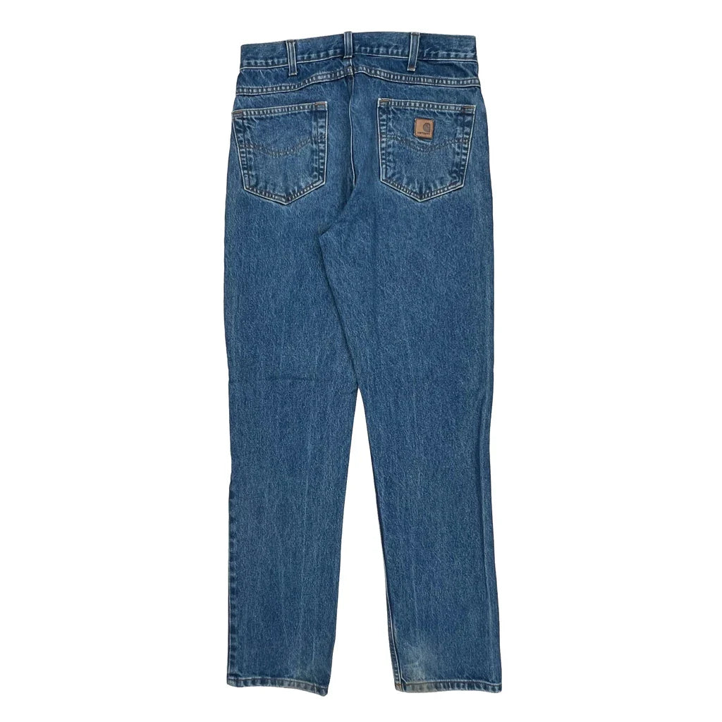 Carhartt Jeans - 32W 30L Blue Cotton Refurbished - Thrifted (note: this is a term often used to describe second- refurbished available on Cerqular