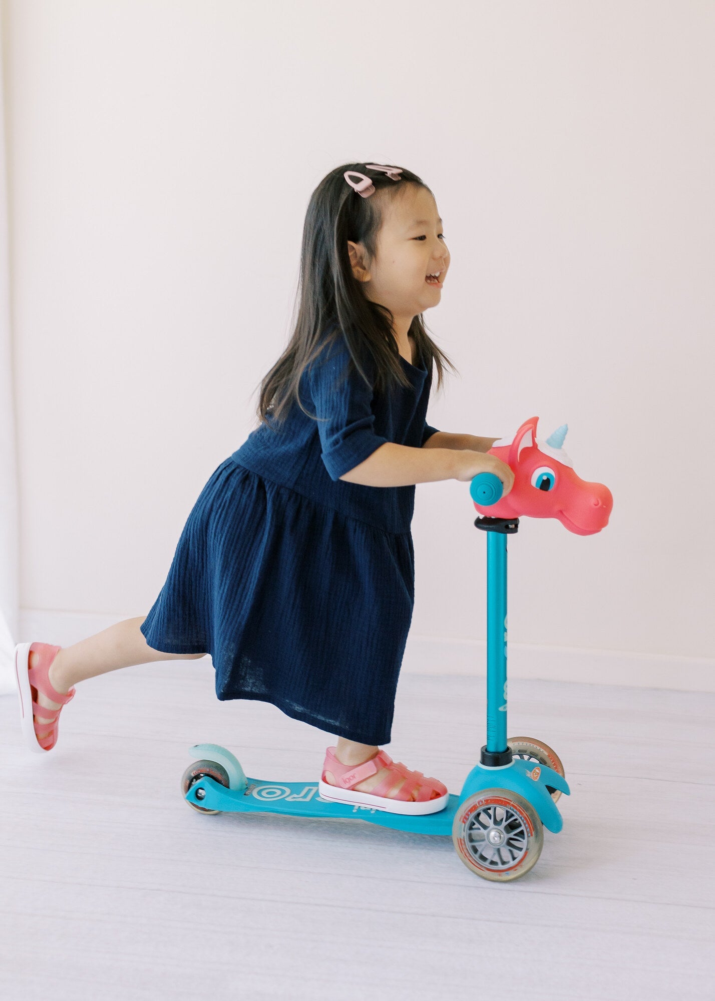 Organic cotton girls dress -Navy | Size: 2-3 Refurbished - N/A (Note: This brand may not be well-known globally refurbished available on Cerqular