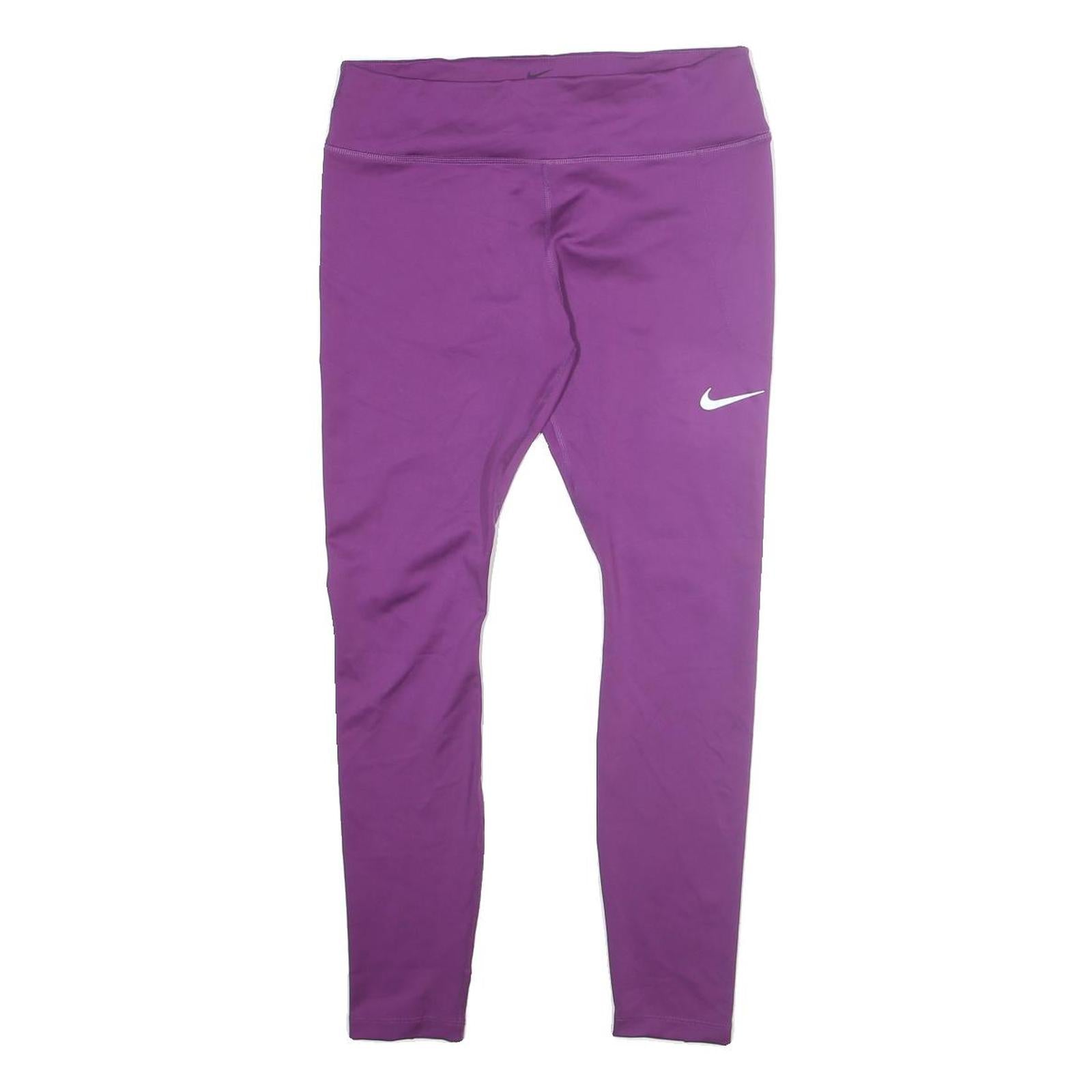 NIKE Womens Violet Purple Joggers L W28 L26 Slim Tapered Fit Polyester Refurbished - N/A refurbished available on Cerqular