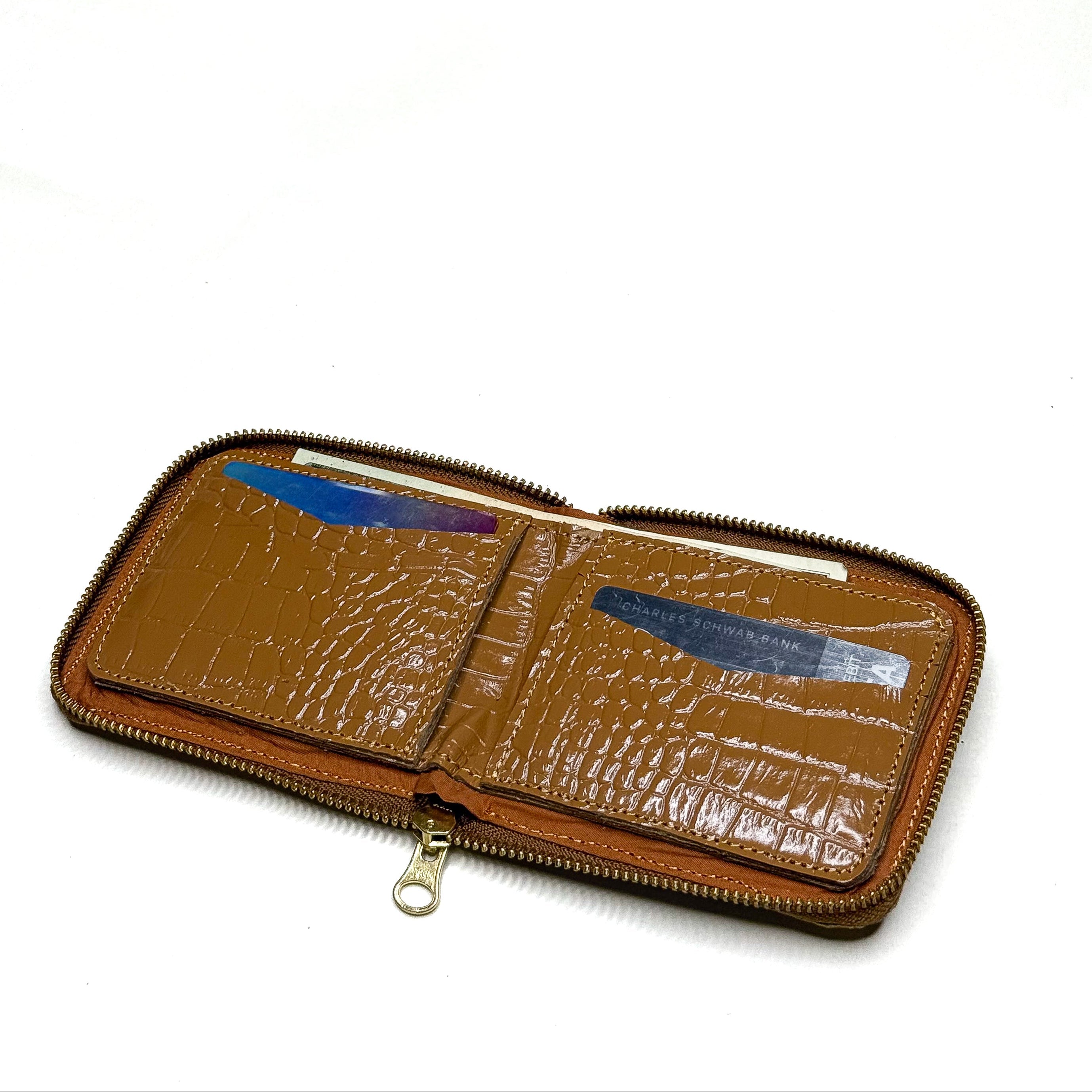 Everyday Croco Leather Wallets | Color: Mocha Refurbished - N/A refurbished available on Cerqular
