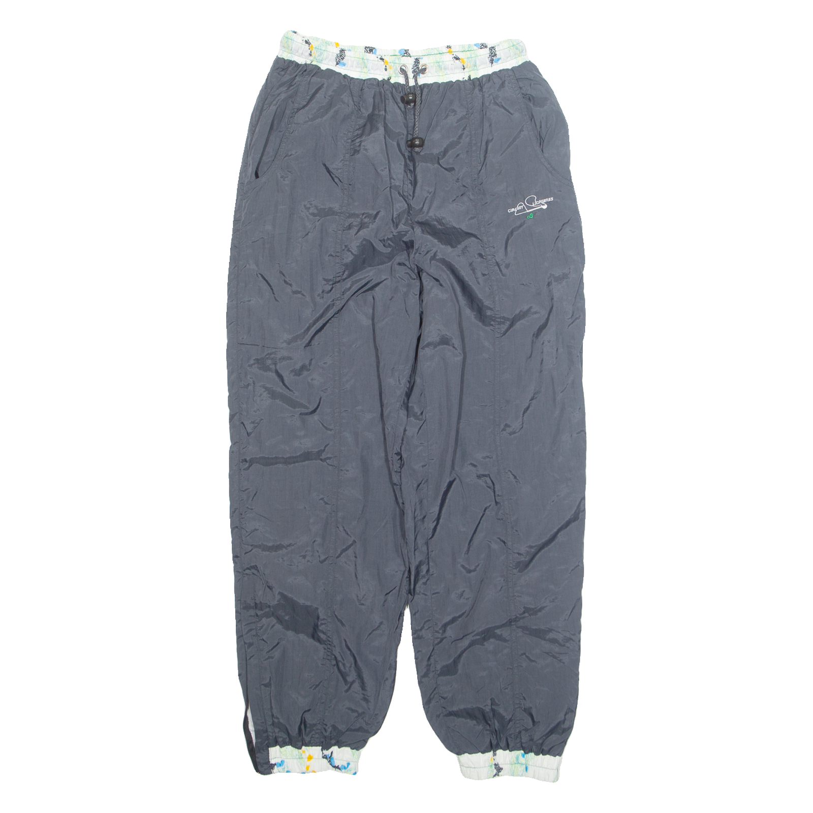 CIRCUIT SHELL Mens Track Pants Black 90s Tapered S W26 L28 Refurbished - N/A refurbished available on Cerqular