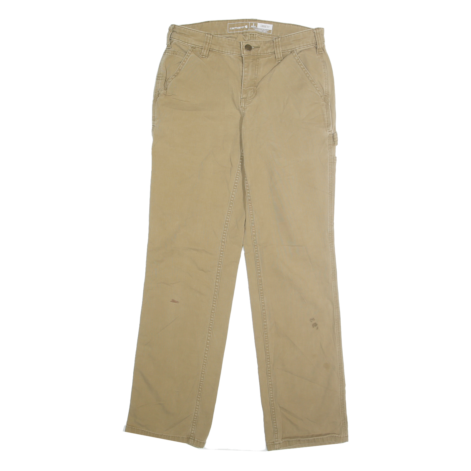 Buy CARHARTT Womens Cotton Blend Beige Loose Fit Straight Leg Trousers W28 L30 Refurbished - $53.29 CARHARTT Womens Cotton Blend Beige Loose Fit Straight Leg Trousers W28 L30 Refurbished - N/A refurbished available on Cerqular