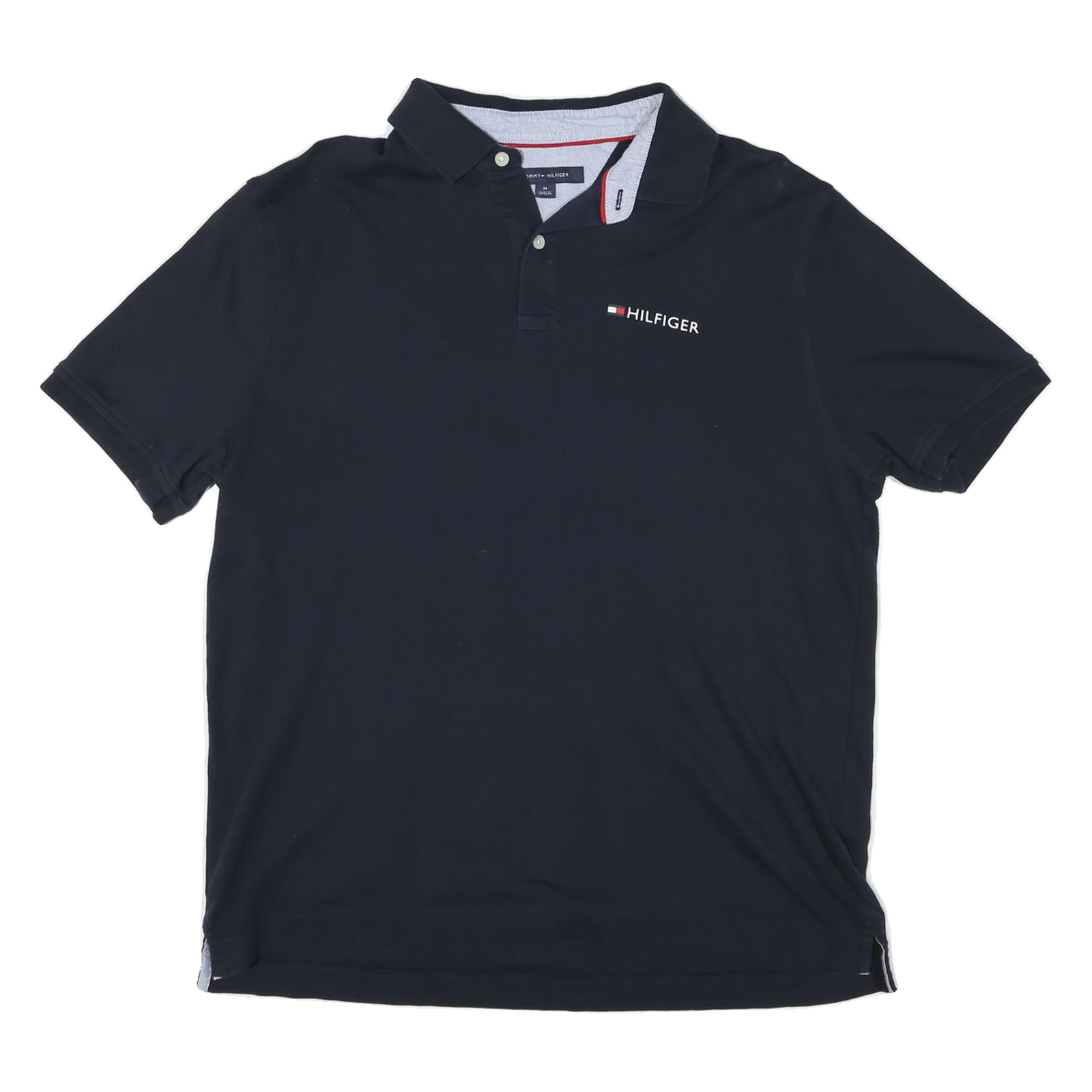 Buy TOMMY HILFIGER Mens Navy Blue Short Sleeve Plain Polo Shirt M Cotton Blend Refurbished - $24.69 TOMMY HILFIGER Mens Navy Blue Short Sleeve Plain Polo Shirt M Cotton Blend Refurbished - N/A refurbished available on Cerqular