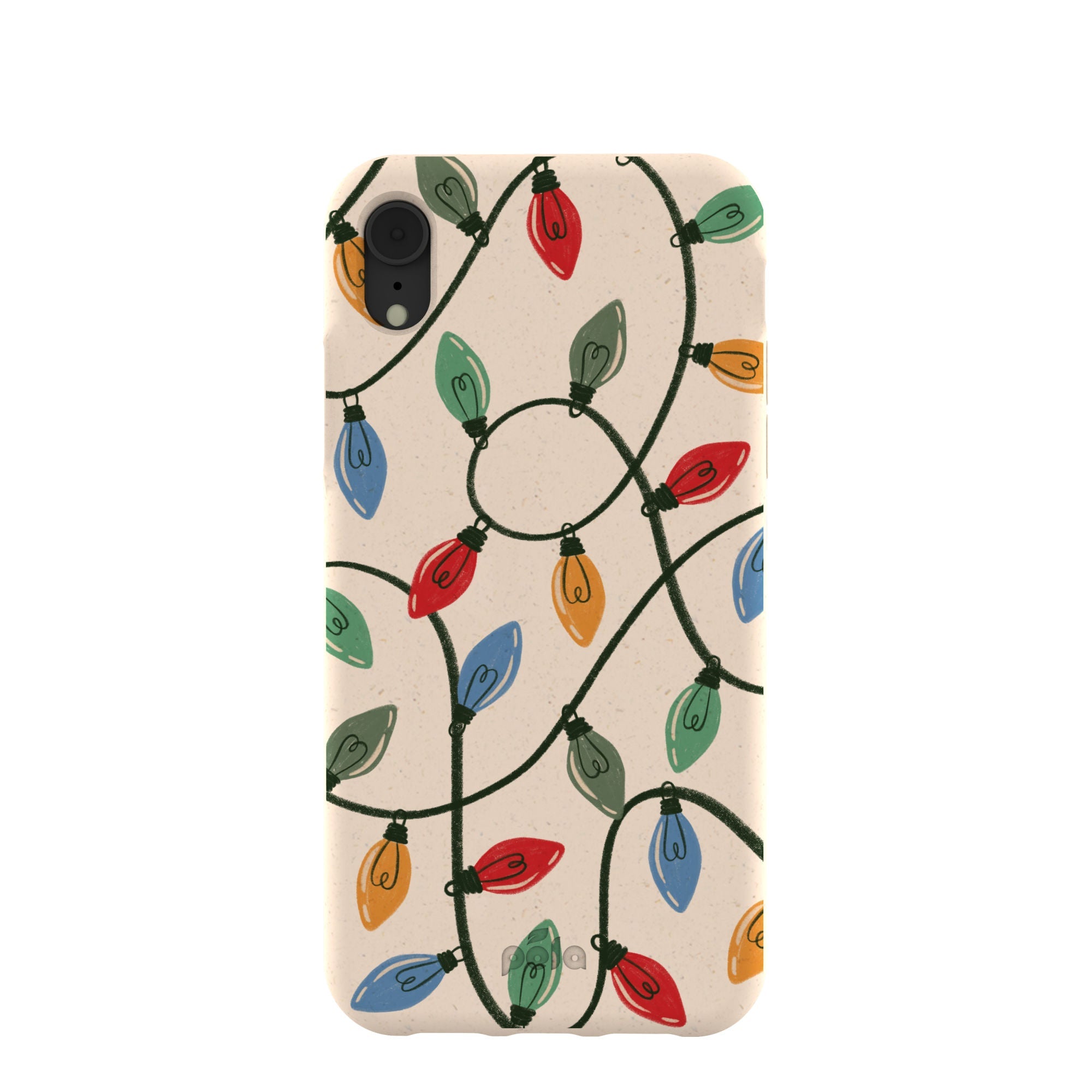 Seashell Holiday Lights iPhone XR Case Refurbished - Pela Case refurbished available on Cerqular