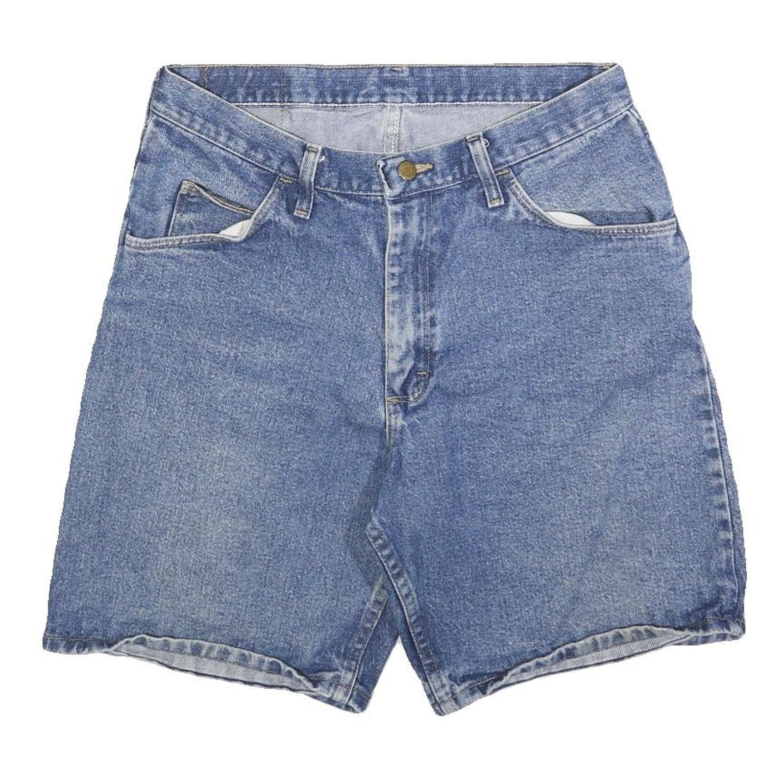 WRANGLER Mens Denim Blue Classic M W32 Cotton Blend Shorts Refurbished - N/A refurbished available on Cerqular