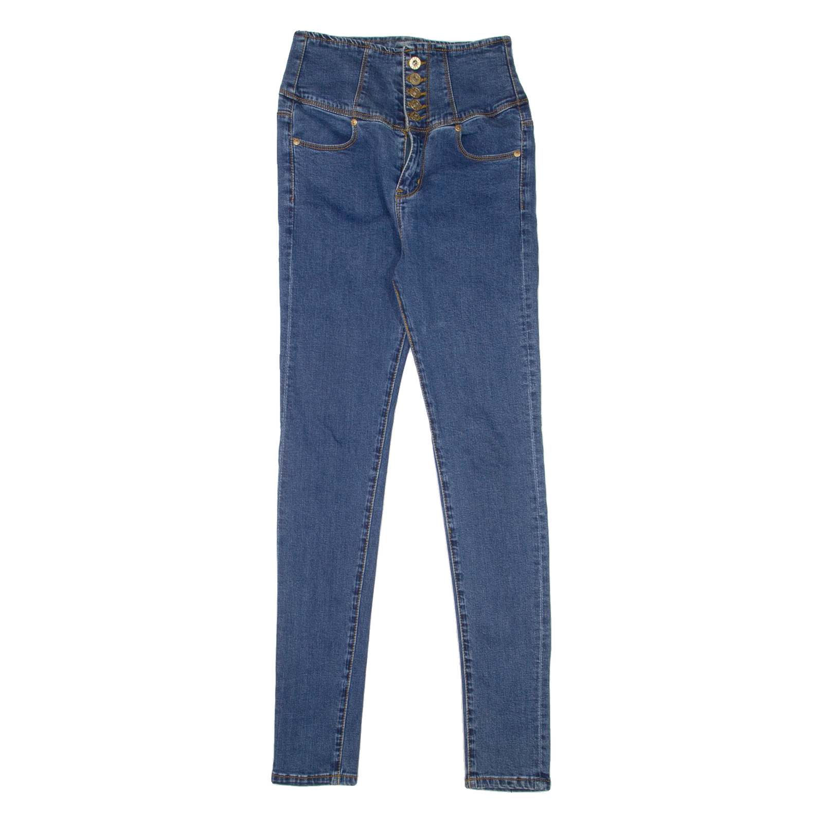 GUESS High Waist Womens Jeans Blue Slim Skinny Denim W25 L29 Refurbished - N/A refurbished available on Cerqular