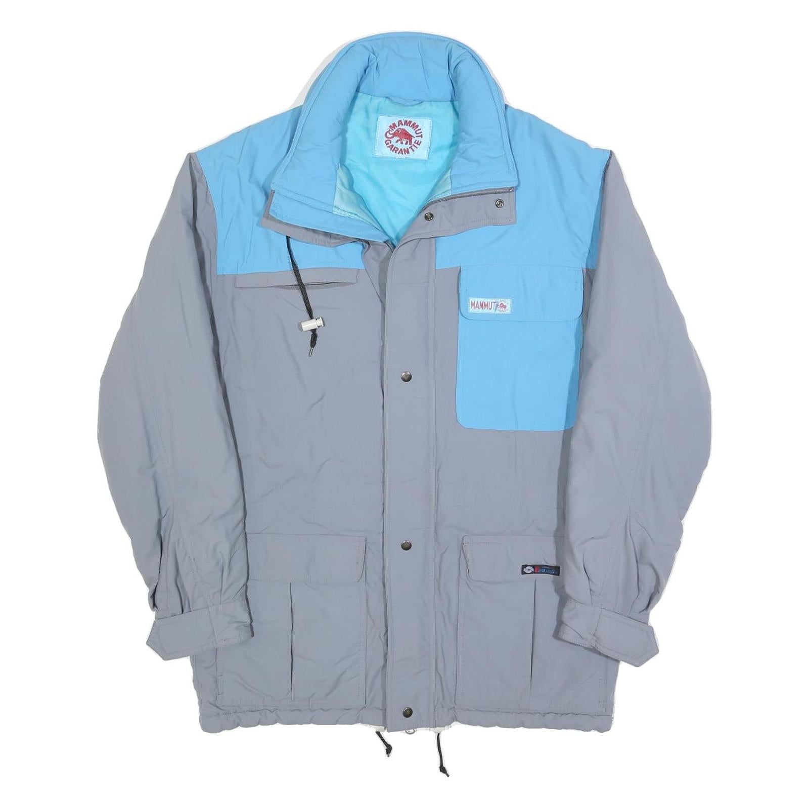 MAMMUT Mens Blue & Grey Jacket S Polyester Blend Zip Outdoor Classic Fit Refurbished - N/A refurbished available on Cerqular