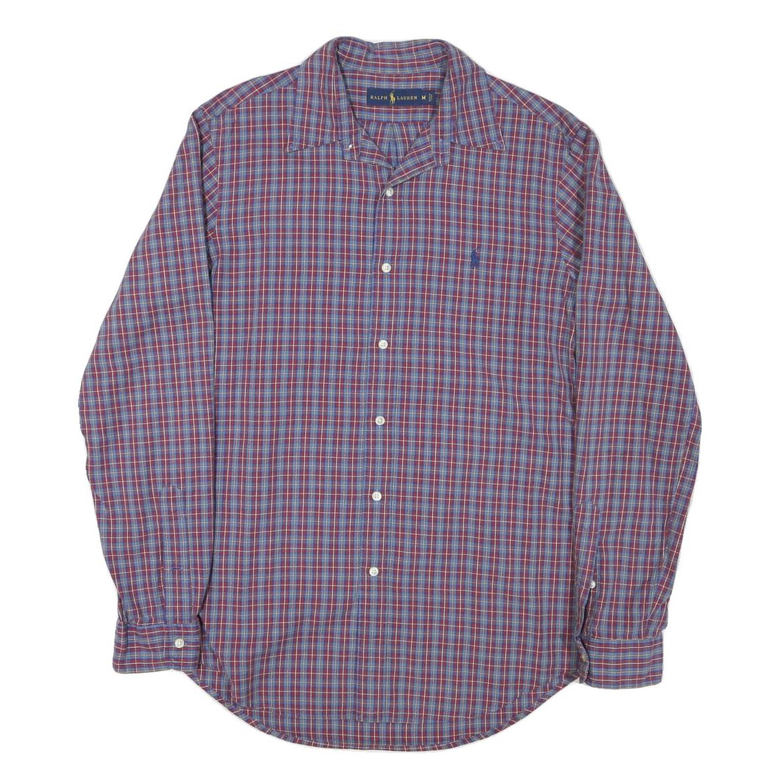 Buy RALPH LAUREN Mens Blue & Red Check Shirt M Long Sleeve Cotton Blend Casual Refurbished - $40.29 RALPH LAUREN Mens Blue & Red Check Shirt M Long Sleeve Cotton Blend Casual Refurbished - N/A refurbished available on Cerqular