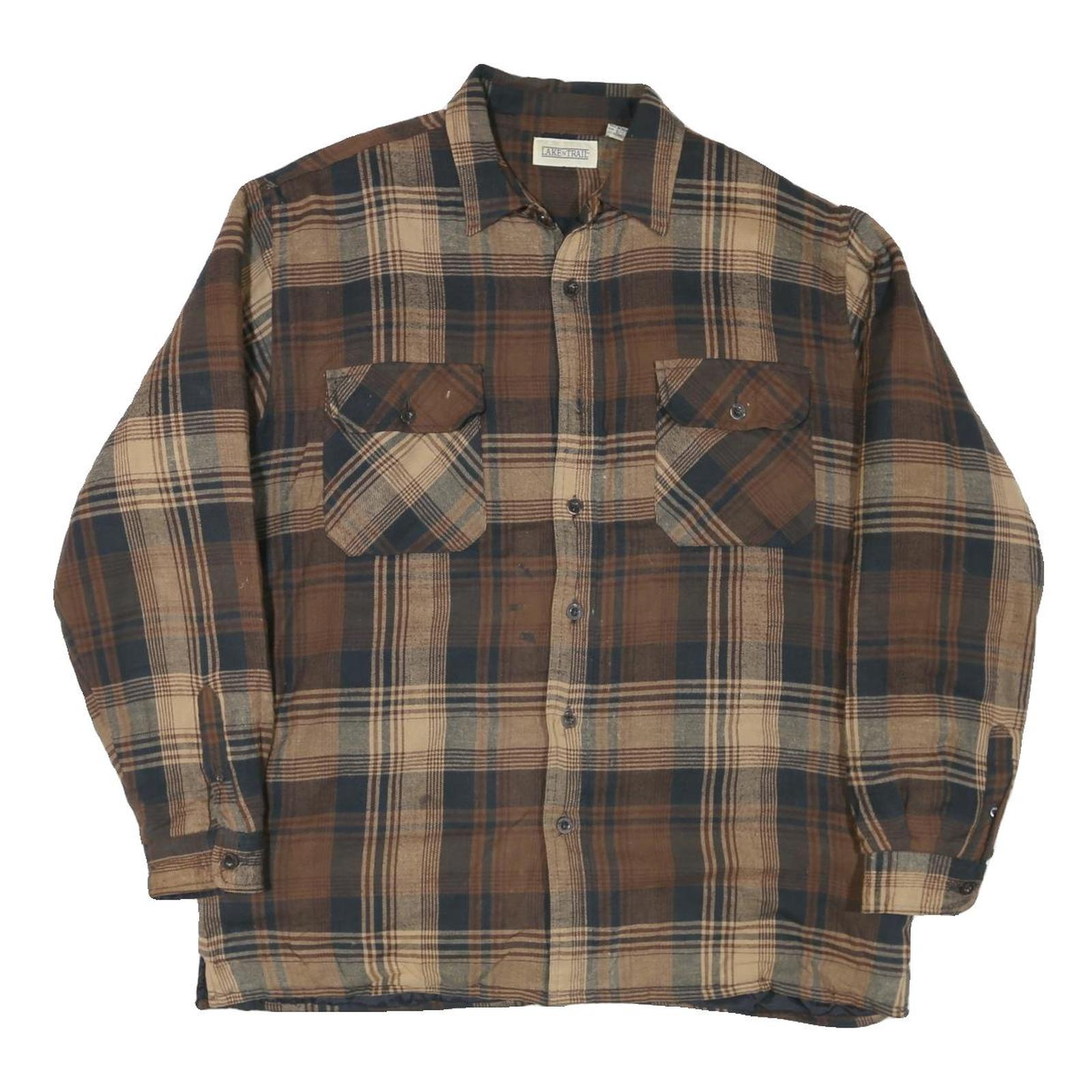 Buy LAKE N TRAIL Mens Brown & Beige Check Shirt L Cotton Blend Button Closure Casual Refurbished - $25.99 LAKE N TRAIL Mens Brown & Beige Check Shirt L Cotton Blend Button Closure Casual Refurbished - N/A refurbished available on Cerqular