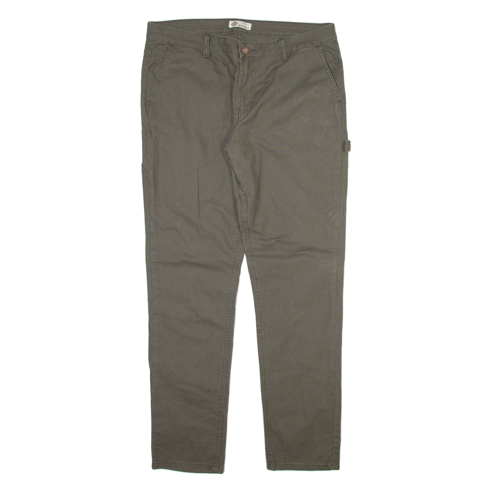 DICKIES Carpenter Womens Trousers Grey Slim Straight W34 L31 Refurbished - N/A refurbished available on Cerqular