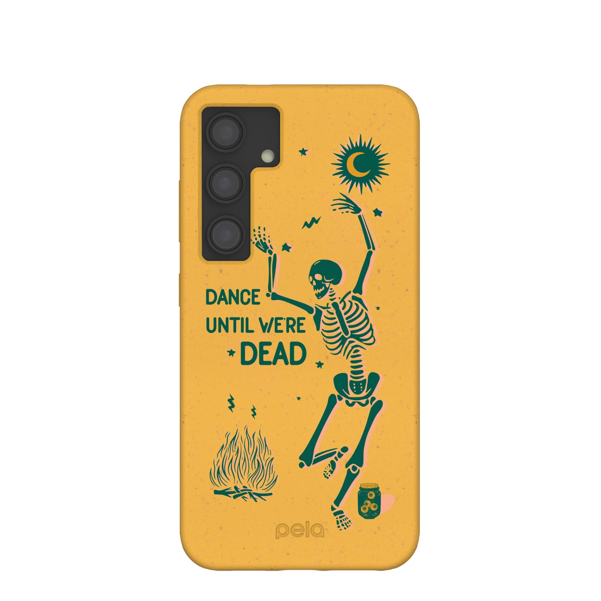 Honey Dancing Skeleton Samsung Galaxy S24 Case Refurbished - Pela Case refurbished available on Cerqular