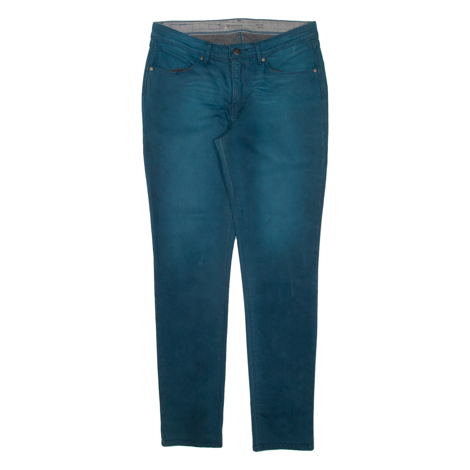 LEVI'S Mid Rise Womens Trousers Blue Slim Skinny W30 L32 Refurbished - N/A refurbished available on Cerqular